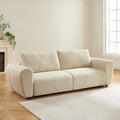 LOIC Fabric Straight Sofa – Beige