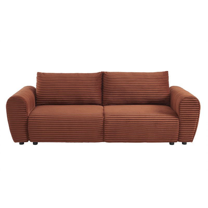 LOIC 3-Seater Convertible Sofa - Terracotta