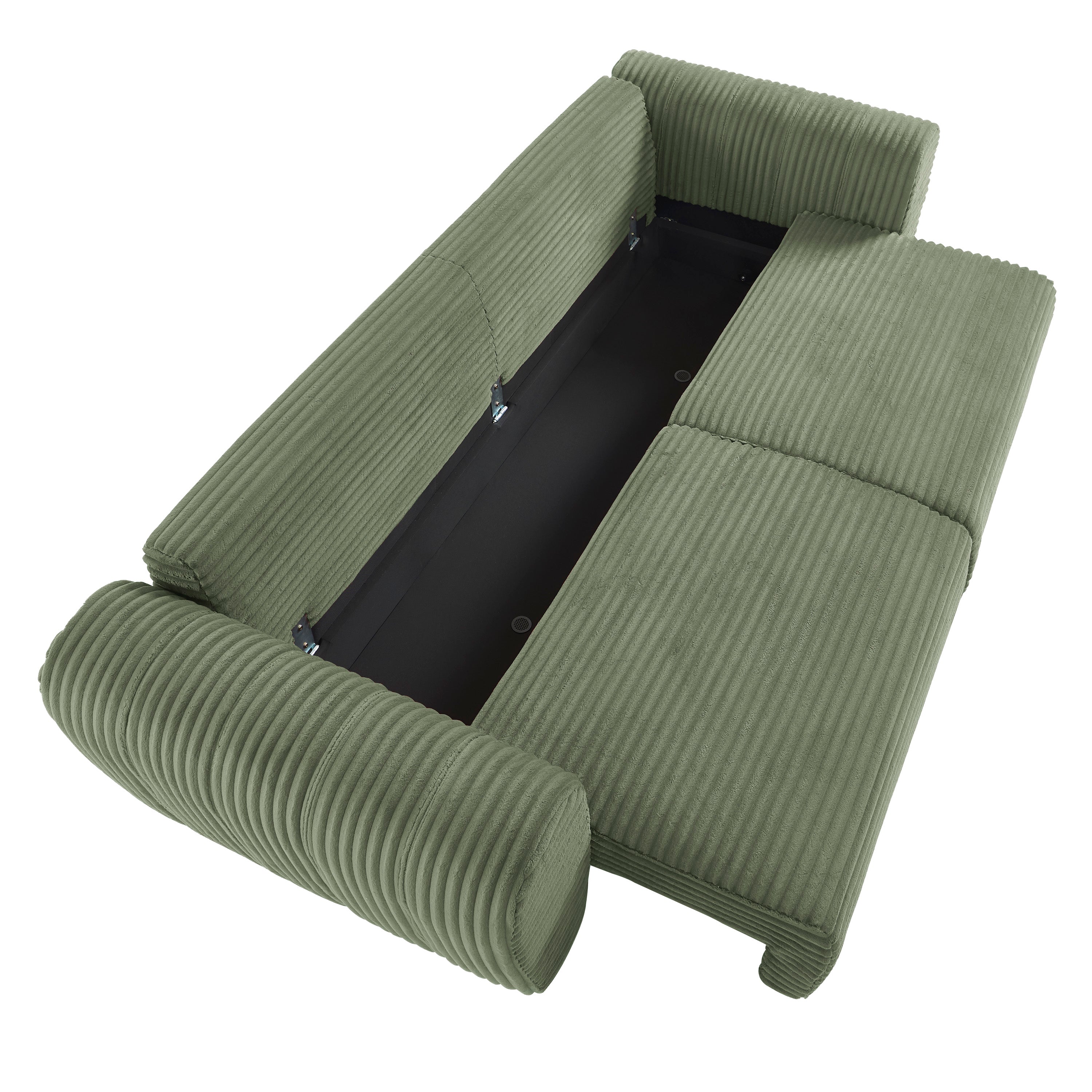 LOIC 3-Seater Convertible Sofa - Green