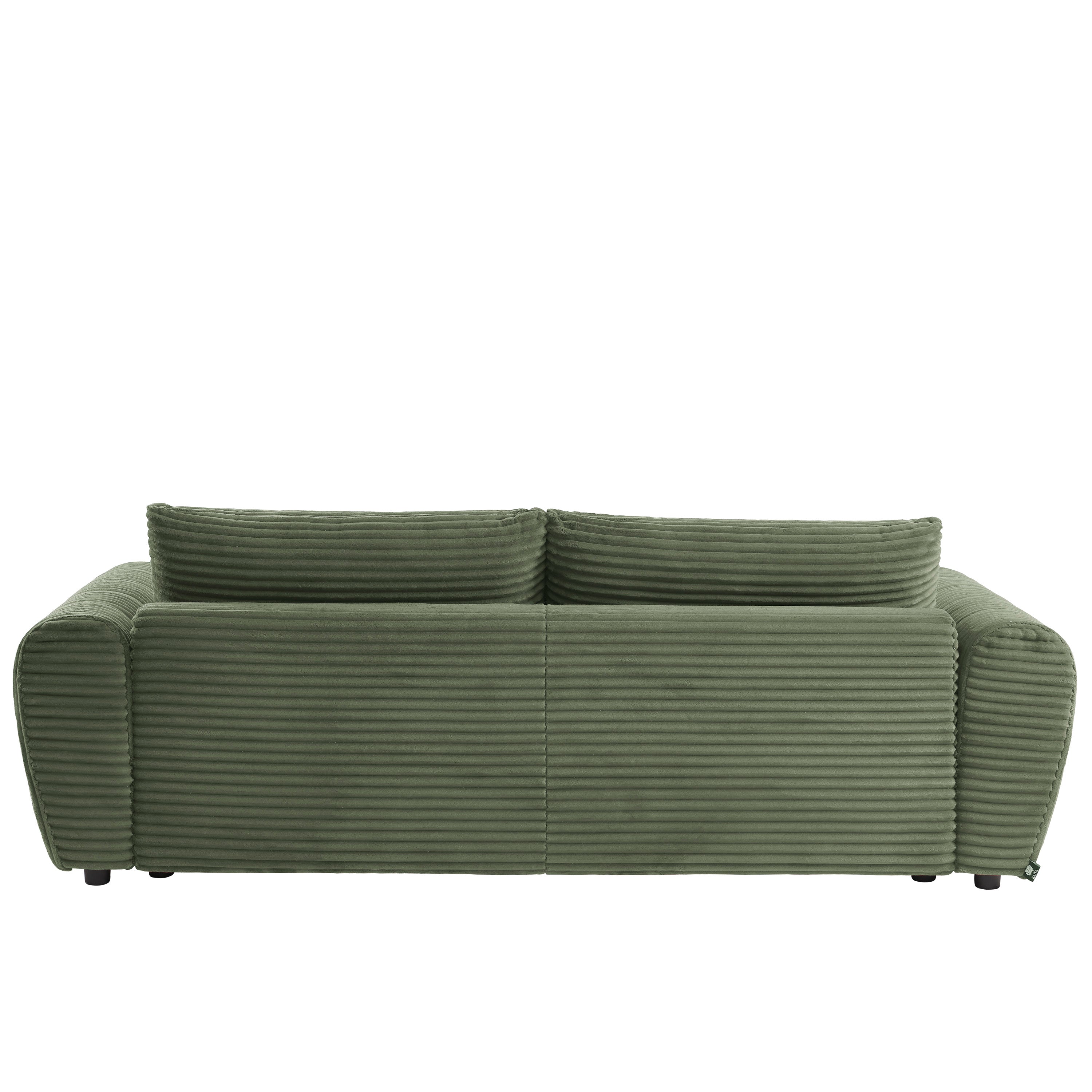 LOIC 3-Seater Convertible Sofa - Green