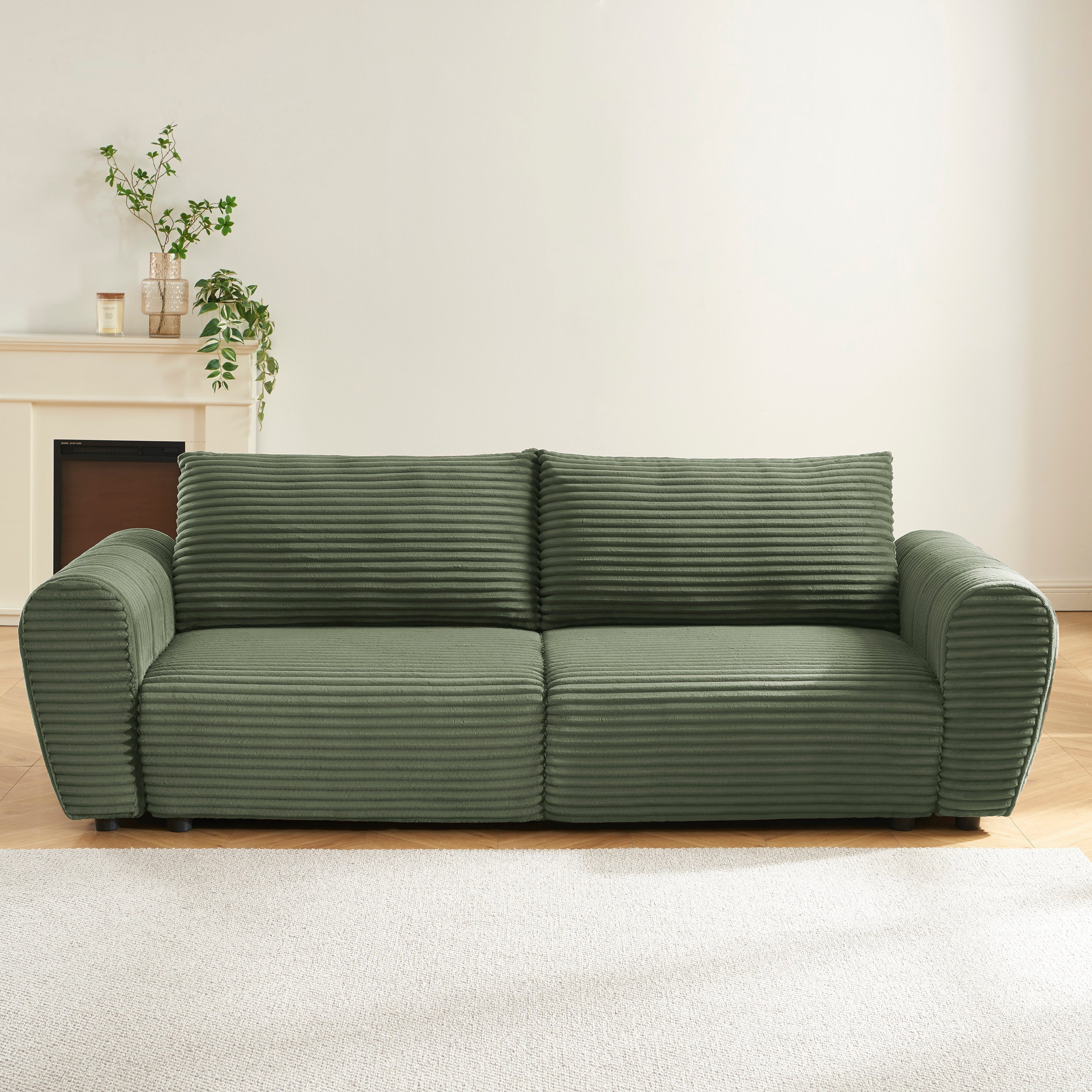 LOIC 3-Seater Convertible Sofa - Green