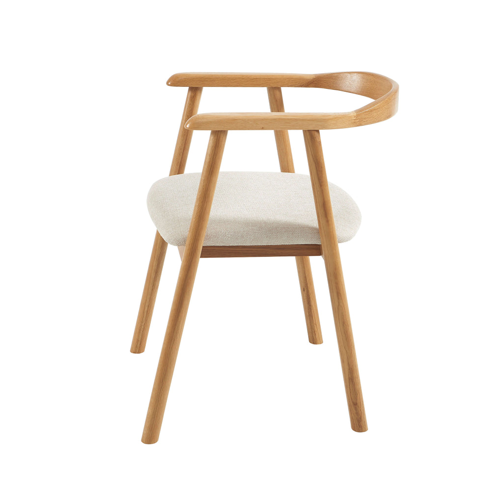 LORENZ Dining Chair Set - Light Wood