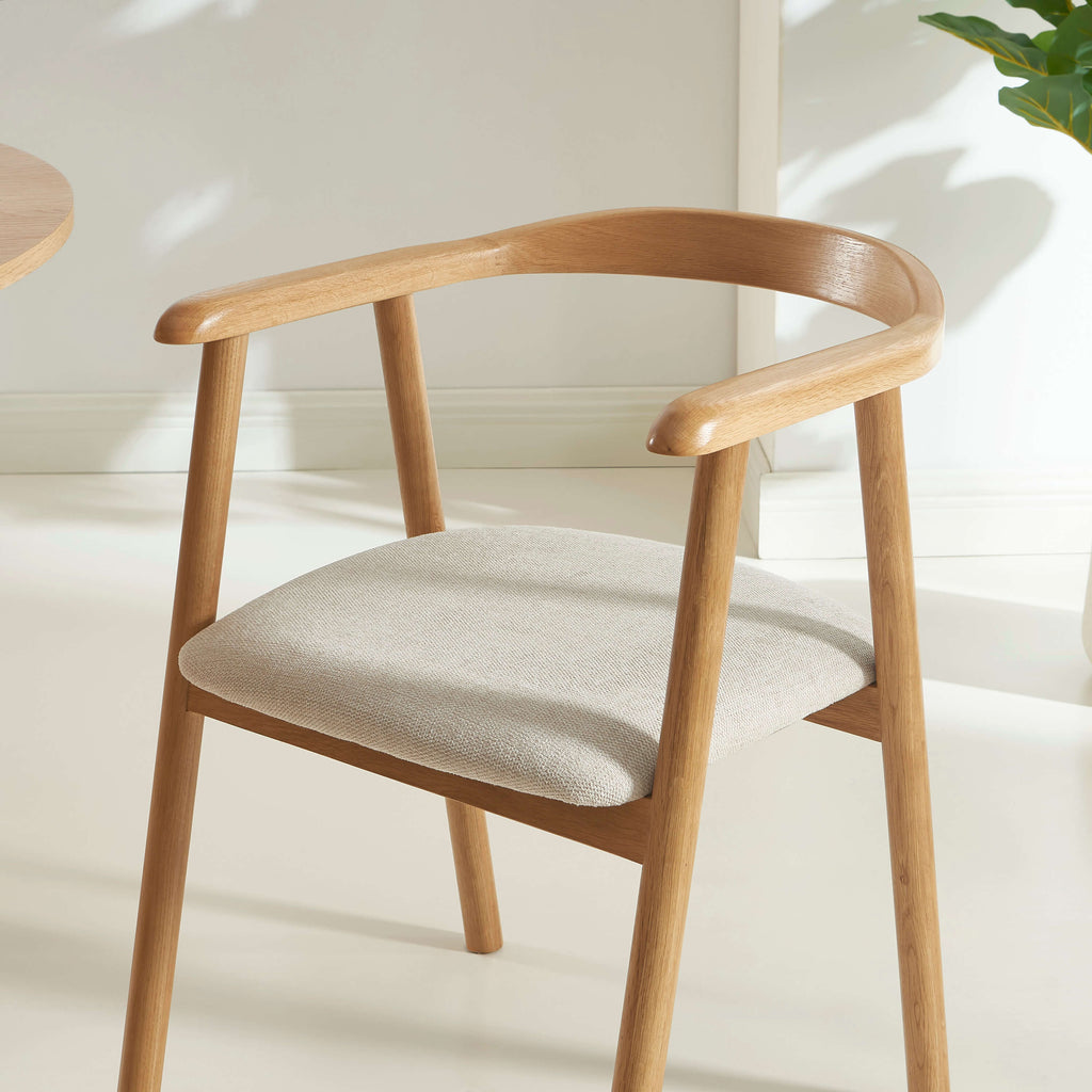 LORENZ Dining Chair Set - Light Wood