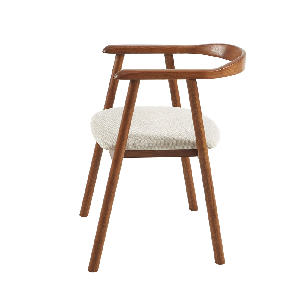 LORENZ Dining Chair Set - Dark Wood