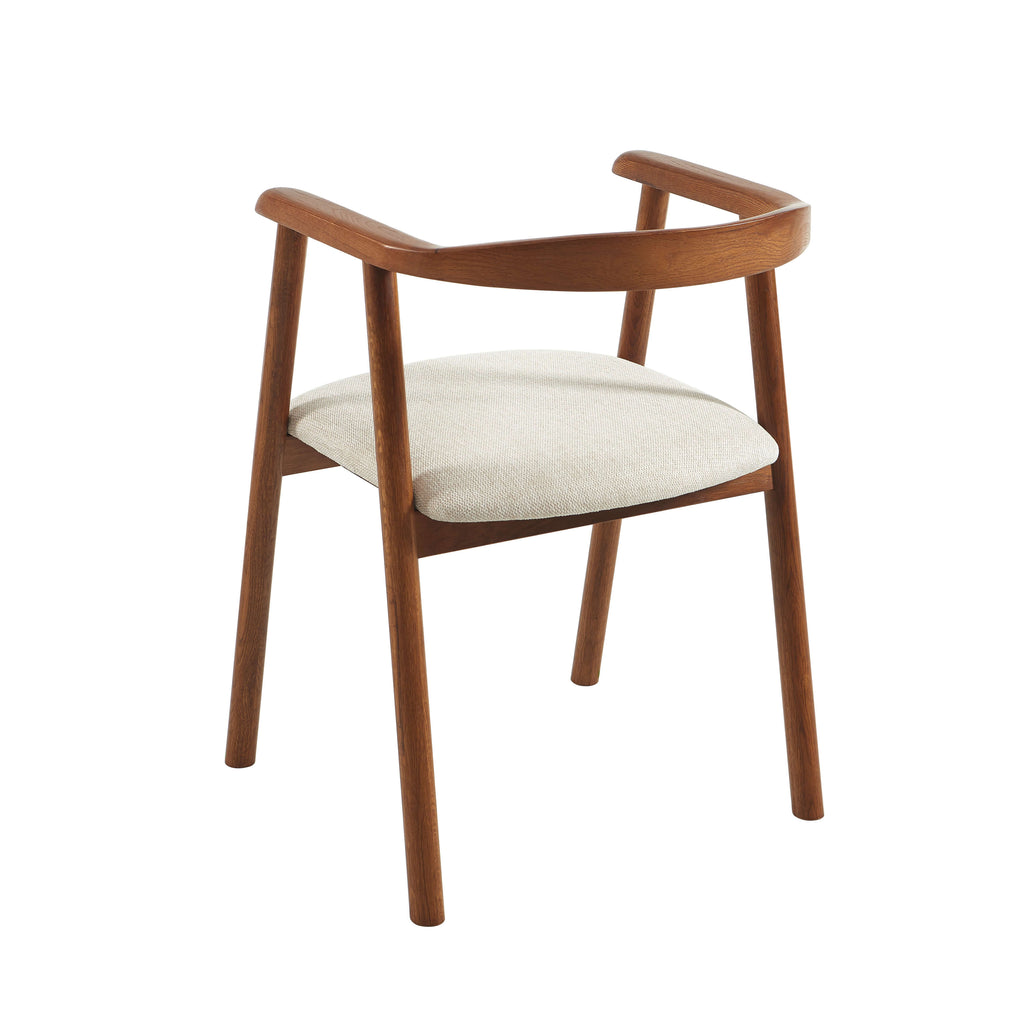 LORENZ Dining Chair Set - Dark Wood