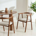 LORENZ Dining Chair Set - Dark Wood