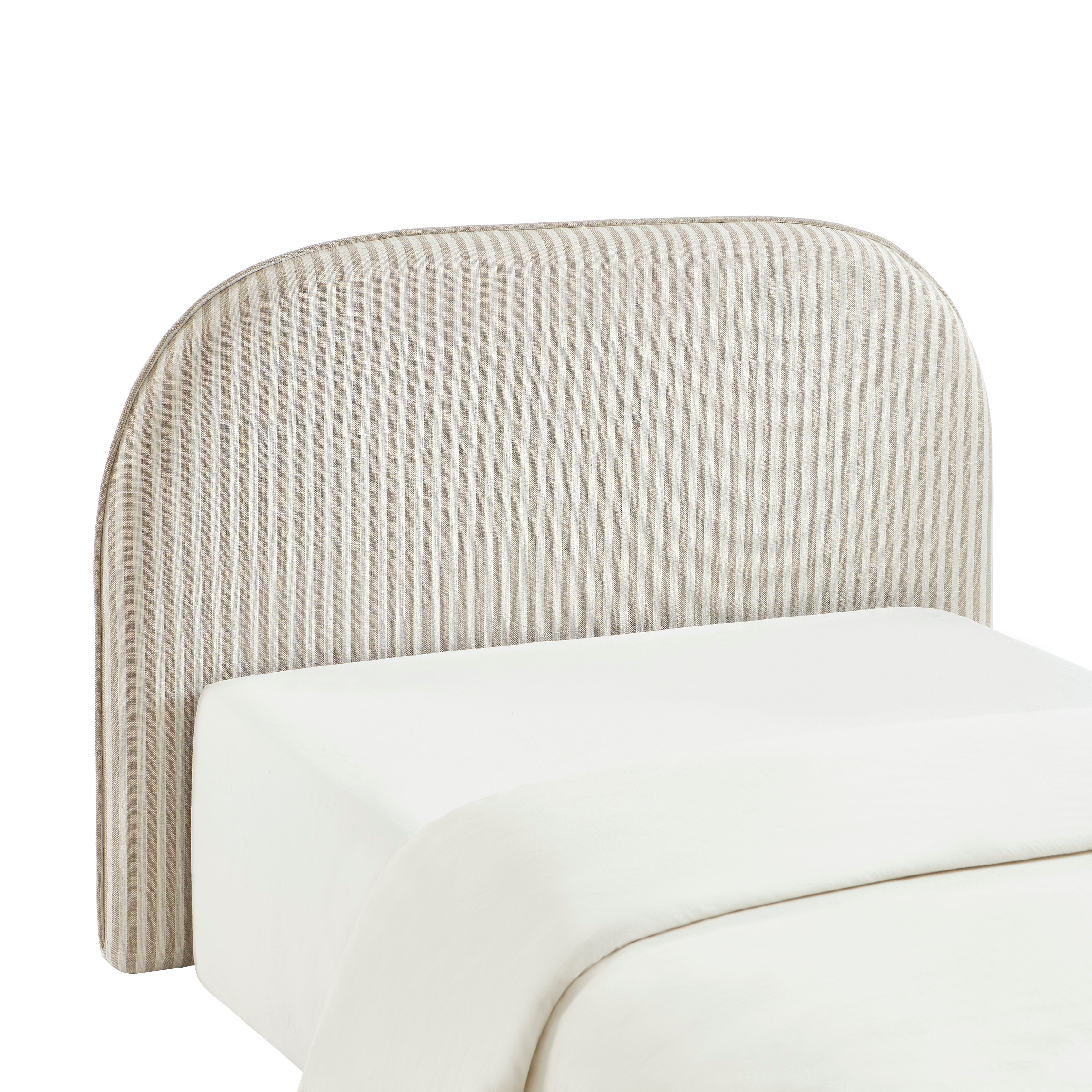 LOUISON Headboard Fabric Linen - Beige