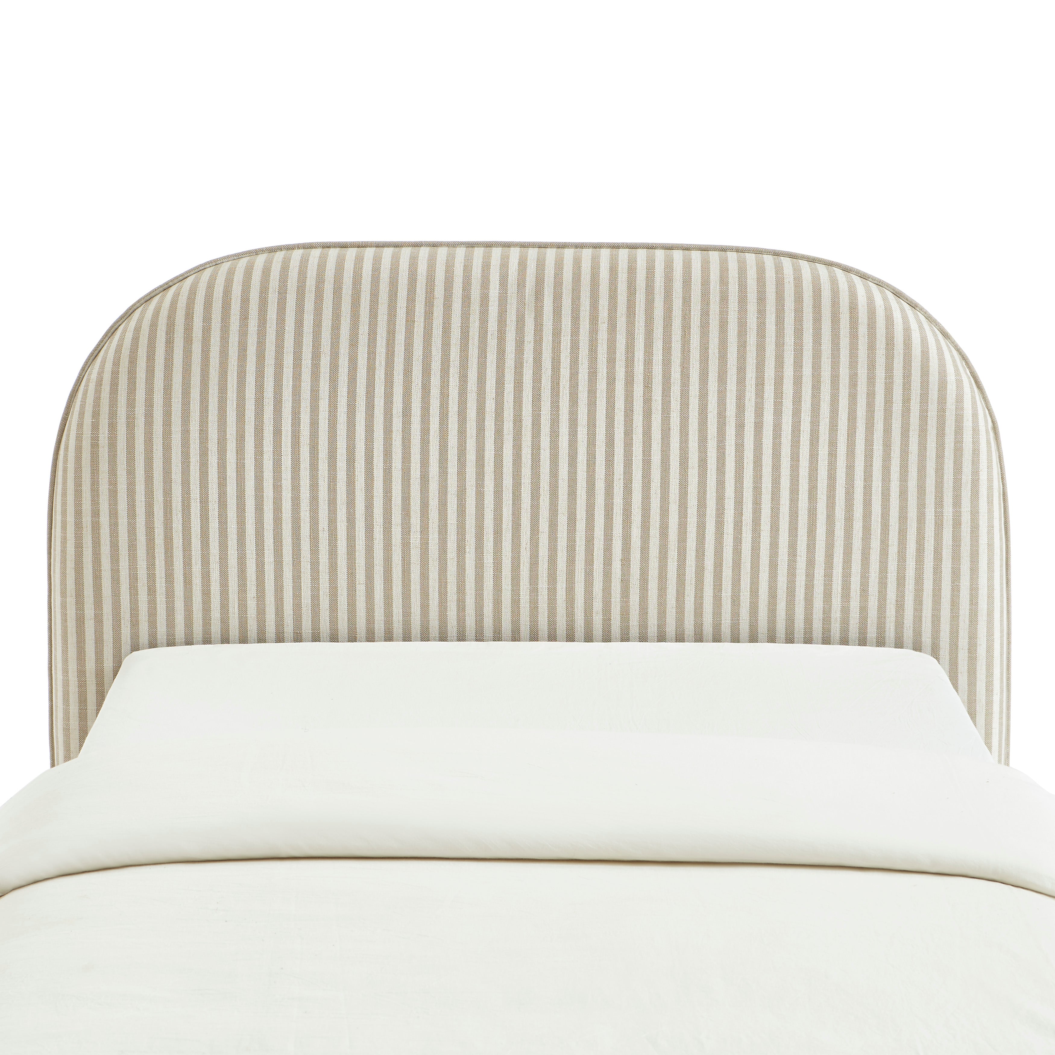 LOUISON Headboard Fabric Linen - Beige