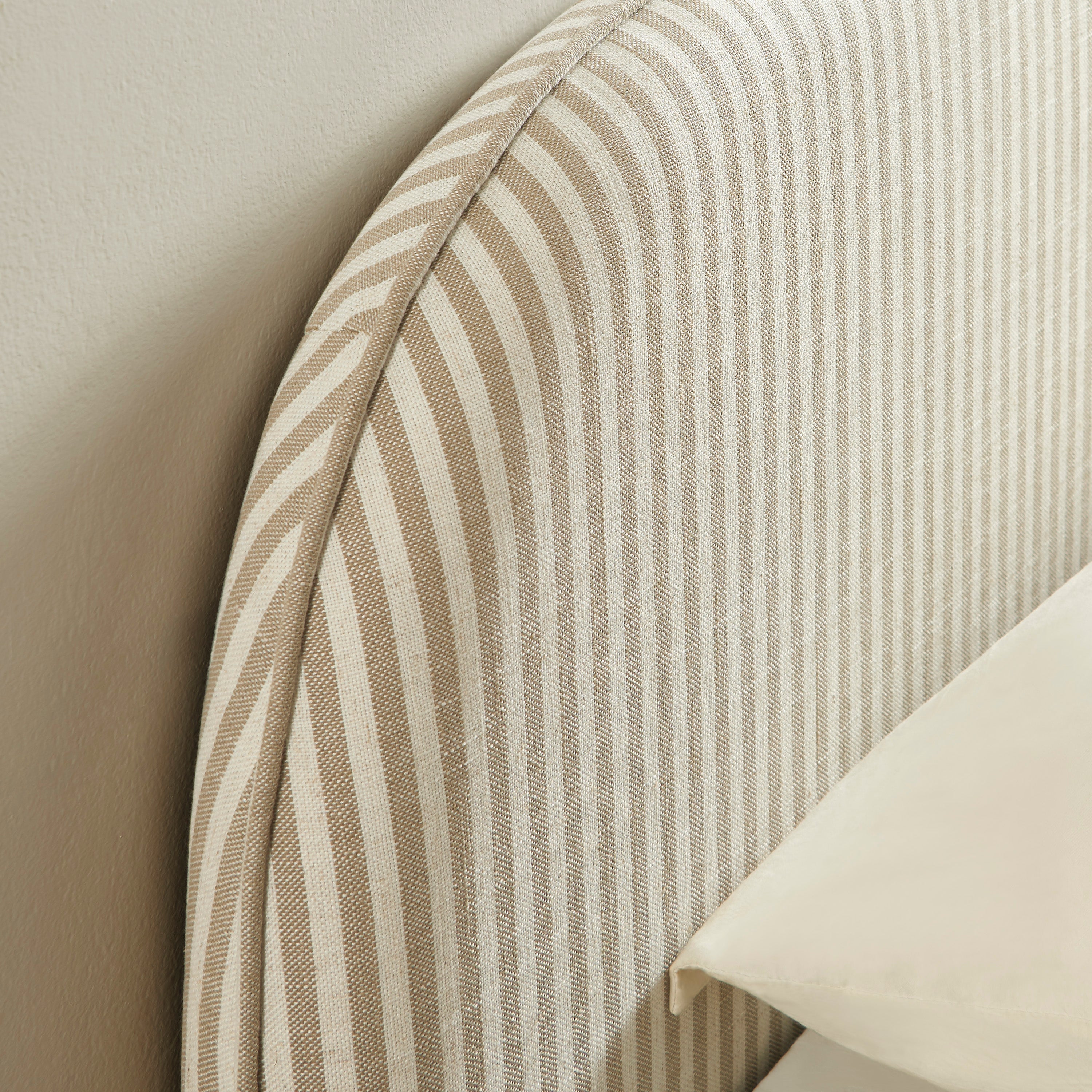 LOUISON Headboard Fabric Linen - Beige