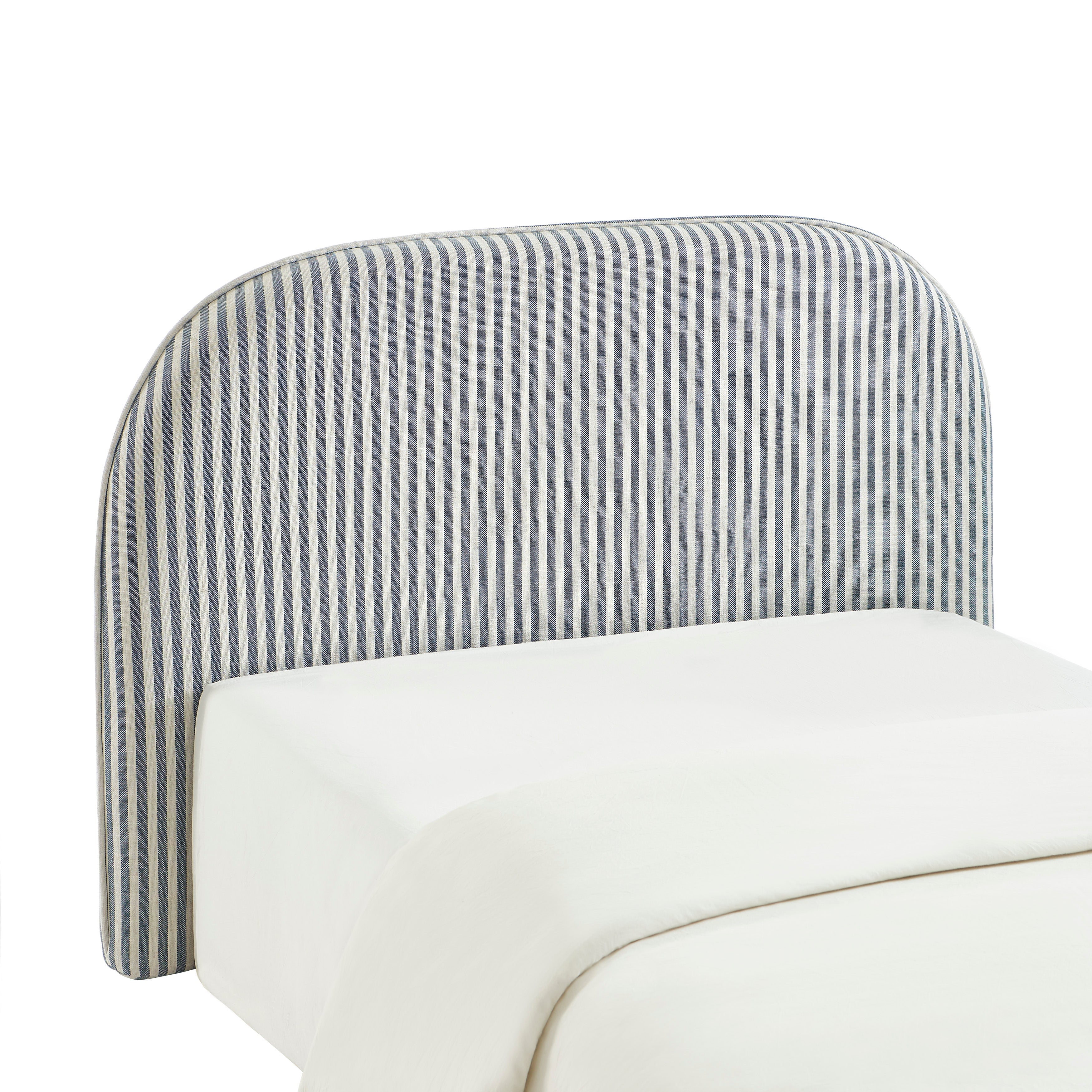 LOUISON Upholstered Bed Headboard – Blue