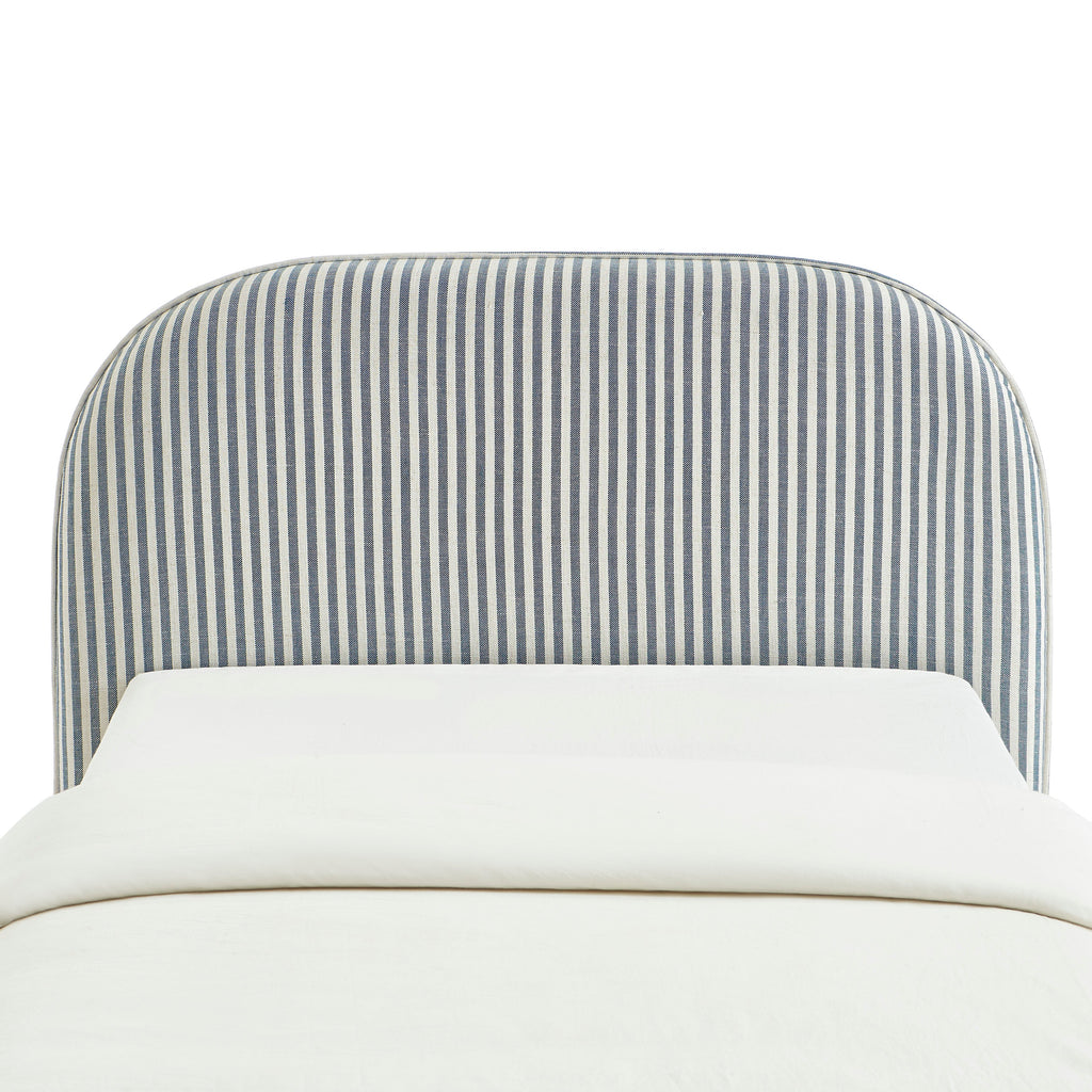 LOUISON Upholstered Bed Headboard – Blue