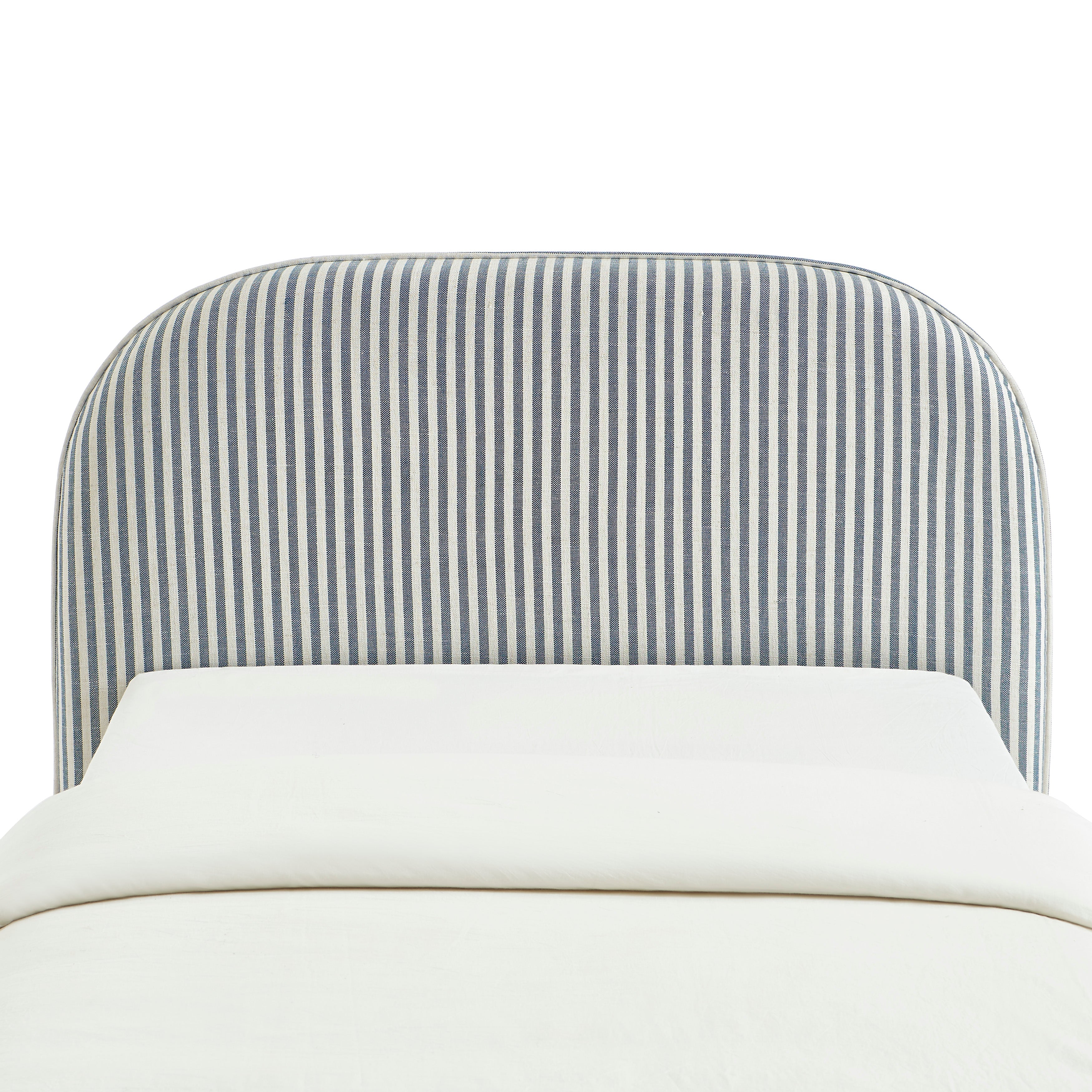 LOUISON Upholstered Bed Headboard – Blue