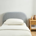 LOUISON Upholstered Bed Headboard – Blue