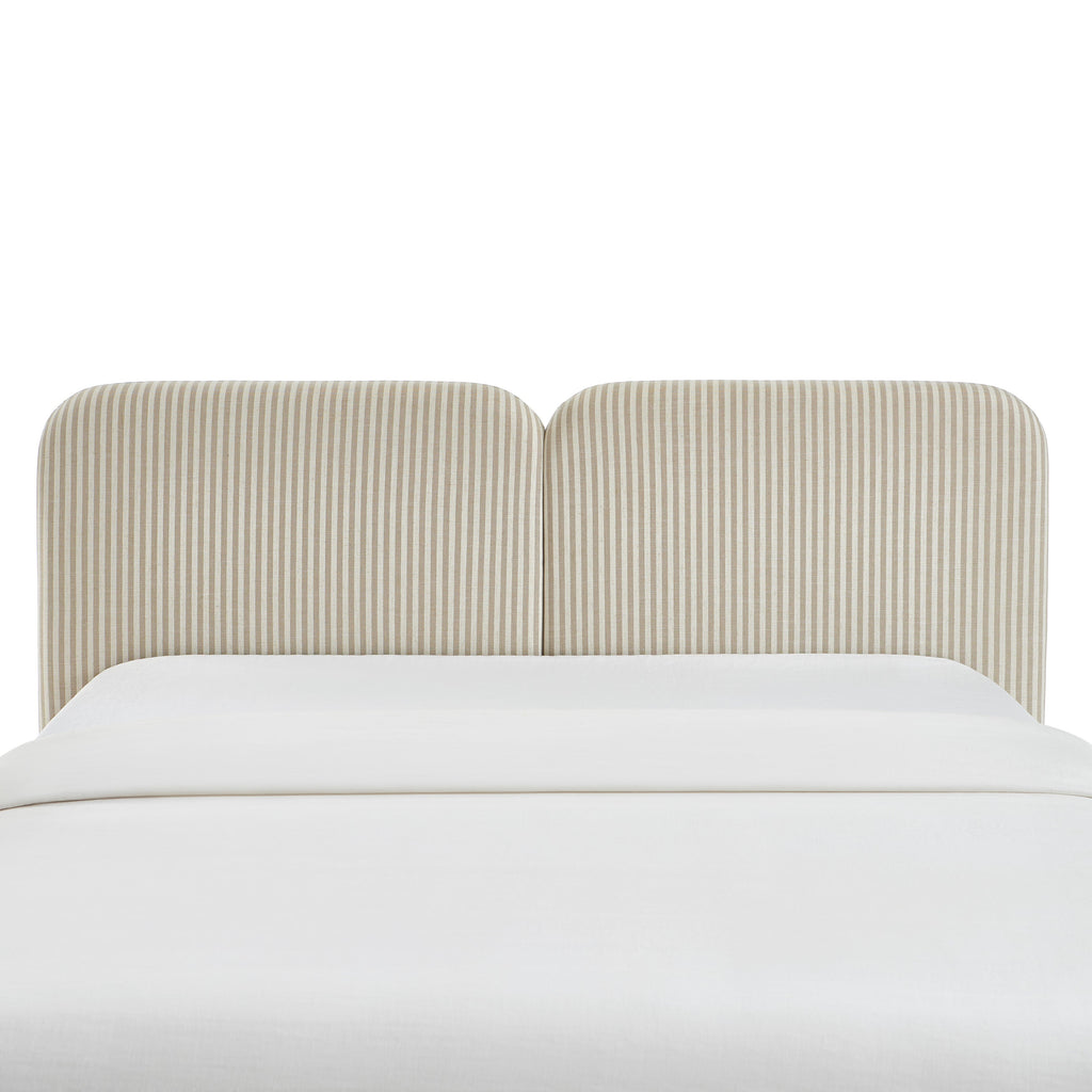 LOUISON Upholstered Bed Headboard – Beige