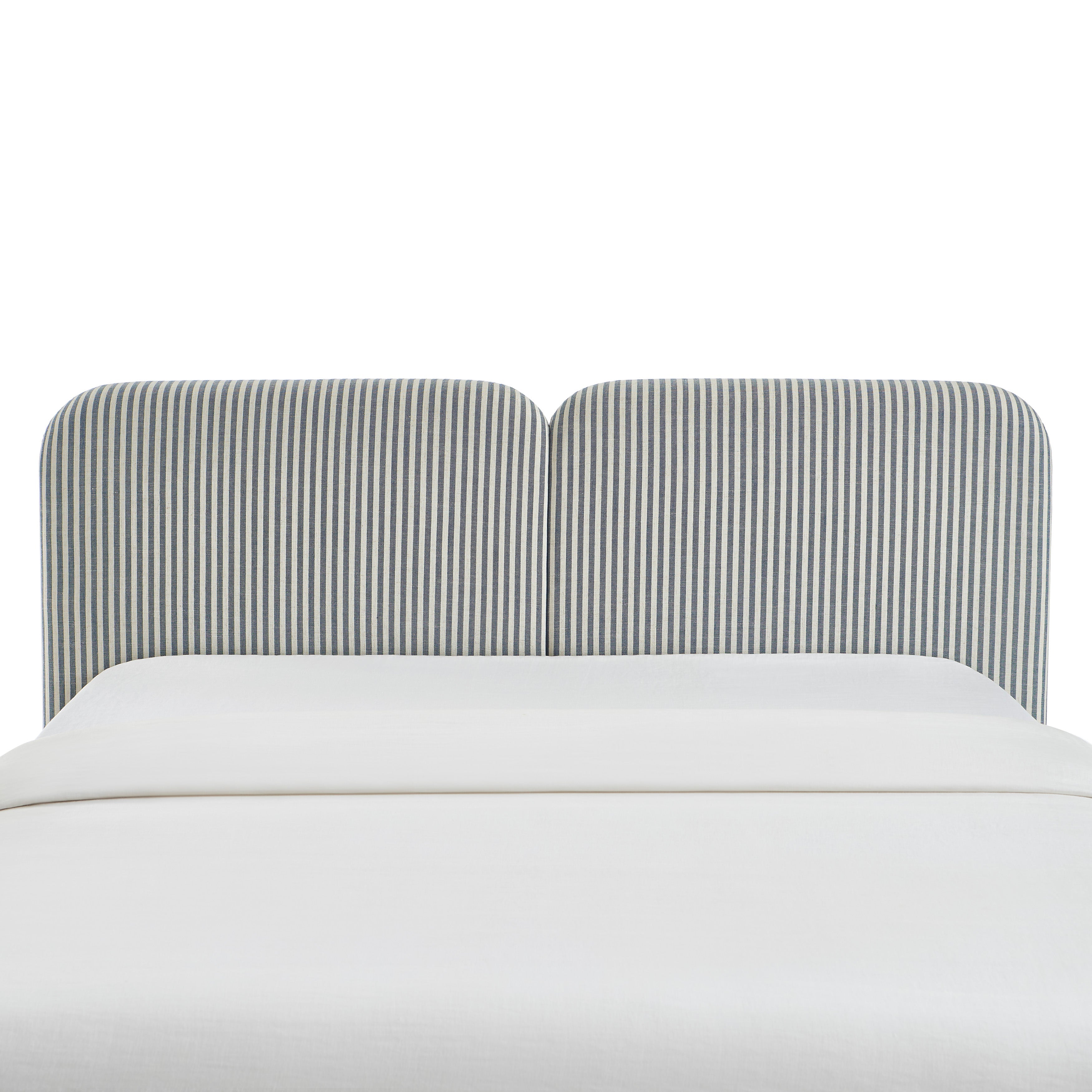 LOUISON Upholstered Bed Headboard – Blue