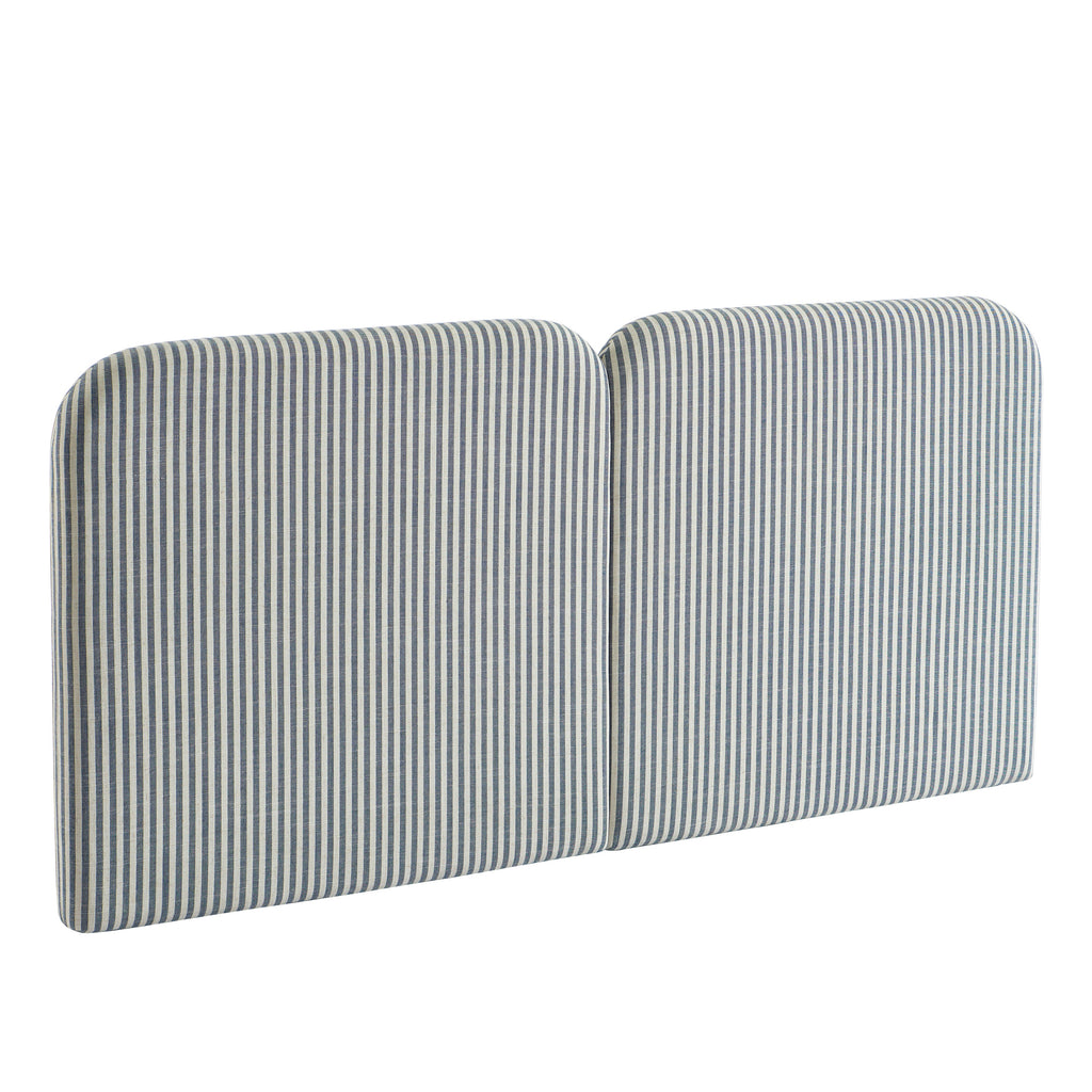 LOUISON Upholstered Bed Headboard – Blue