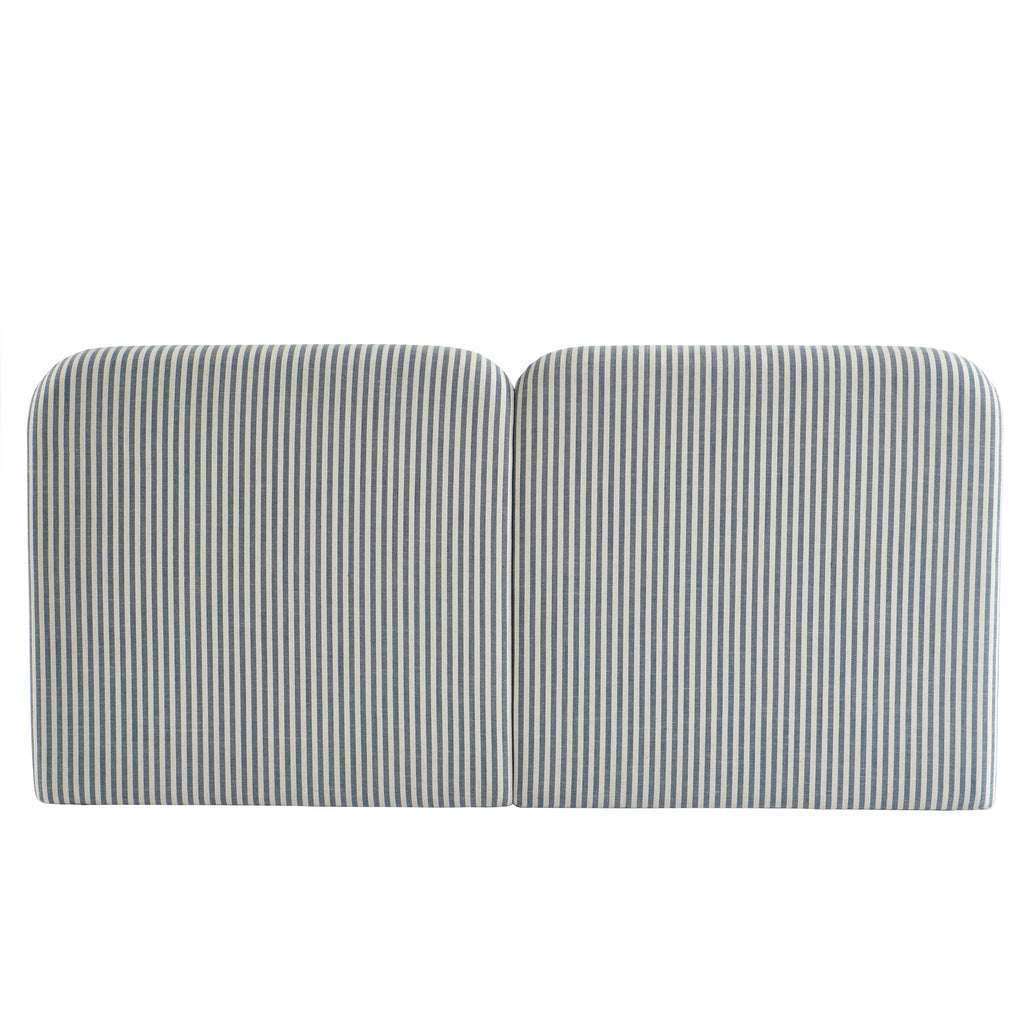 LOUISON Upholstered Bed Headboard – Blue