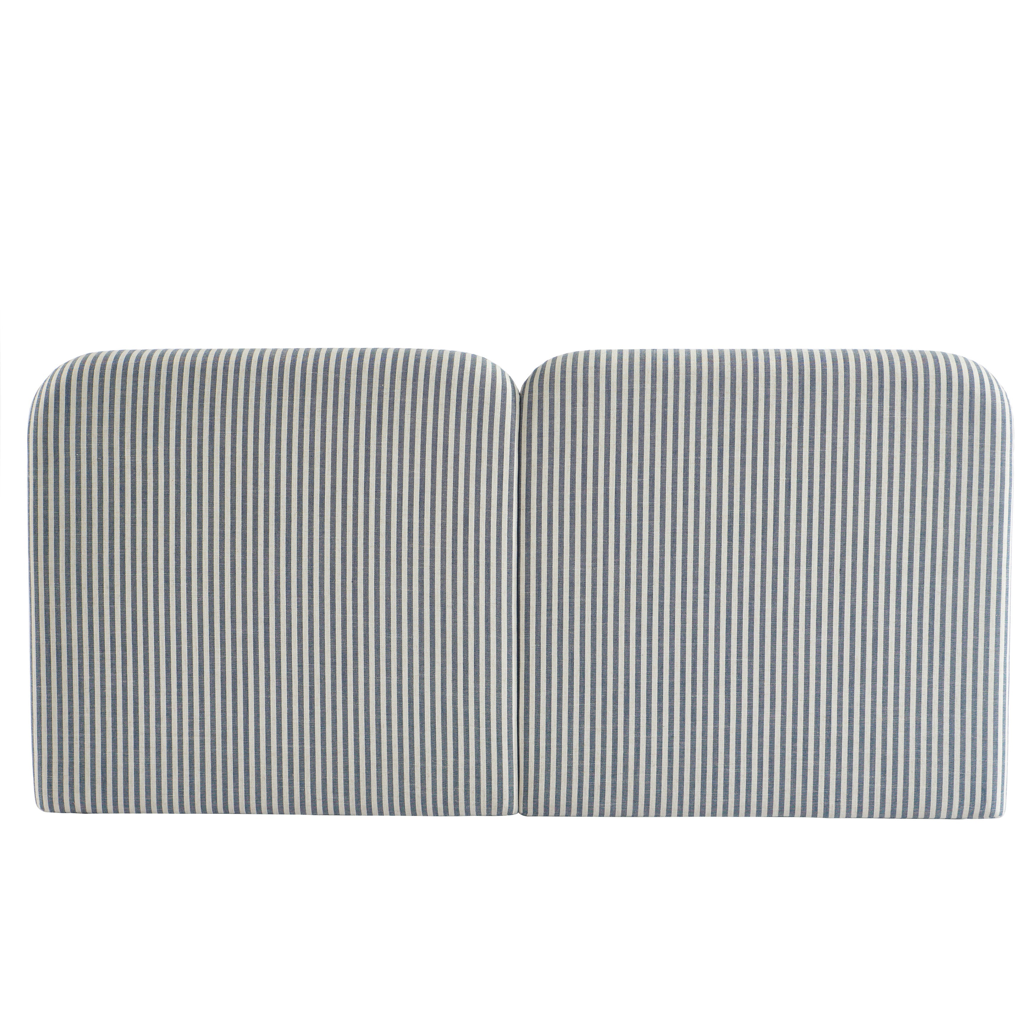 LOUISON Upholstered Bed Headboard – Blue