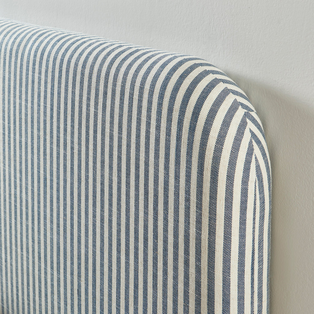 LOUISON Upholstered Bed Headboard – Blue