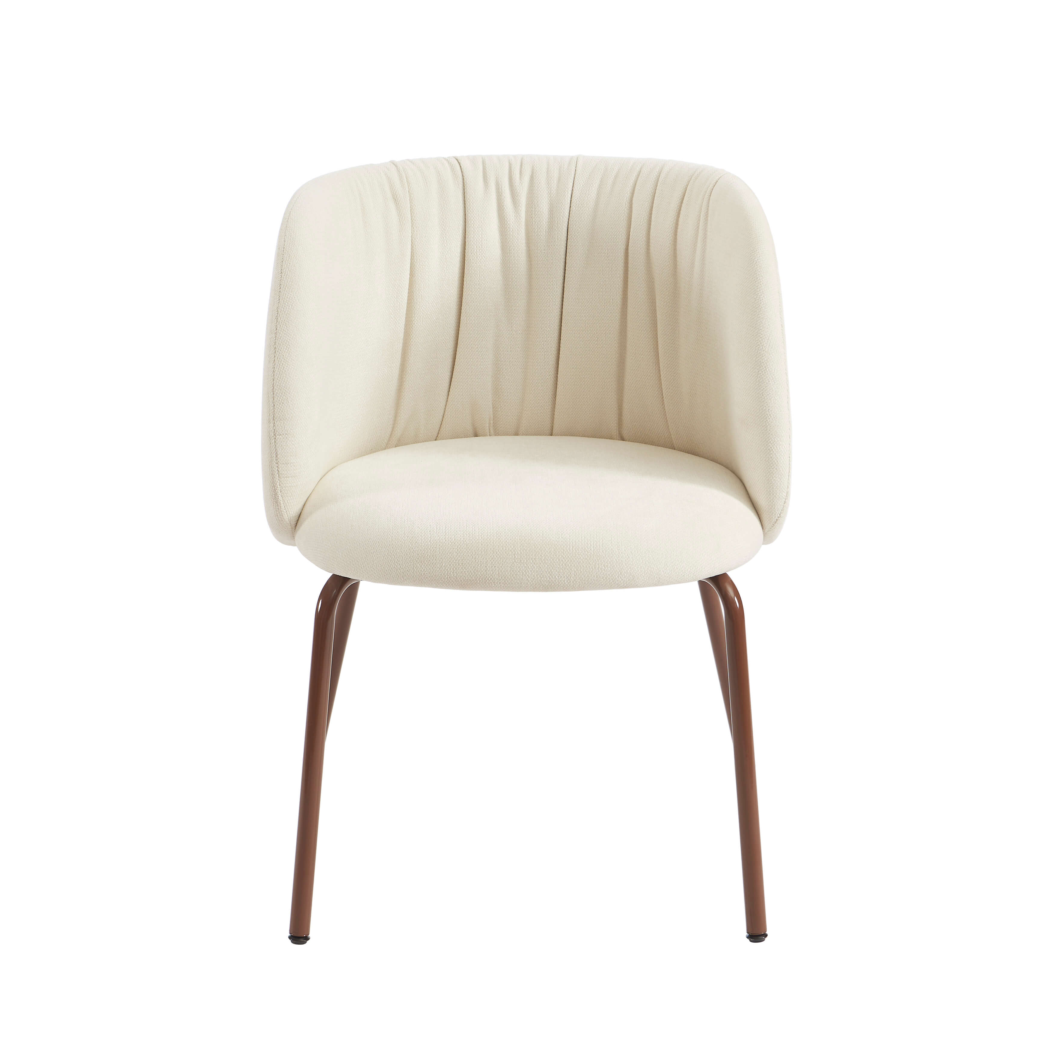 LUISA Dining Chair Chenille - White