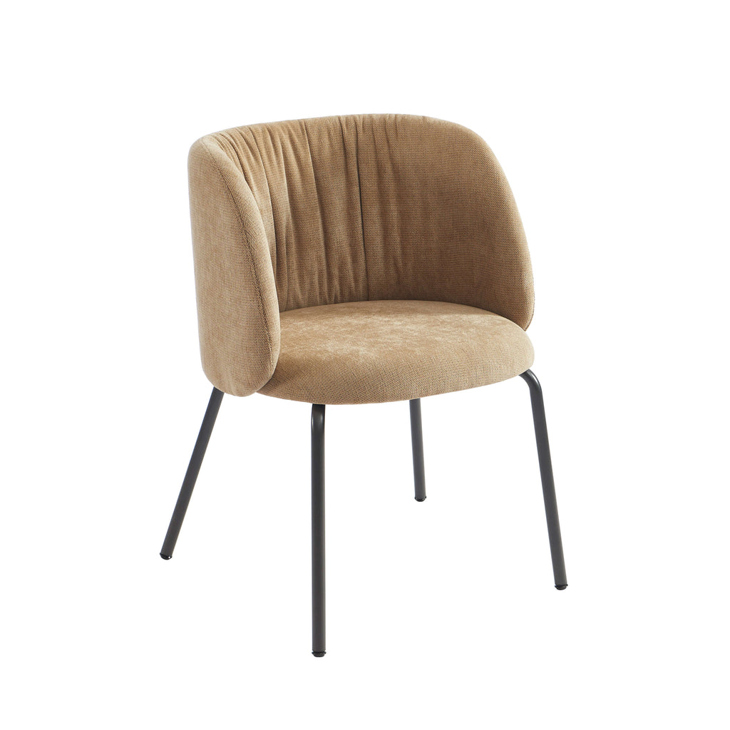 LUISA Dining Chair Chenille - Taupe