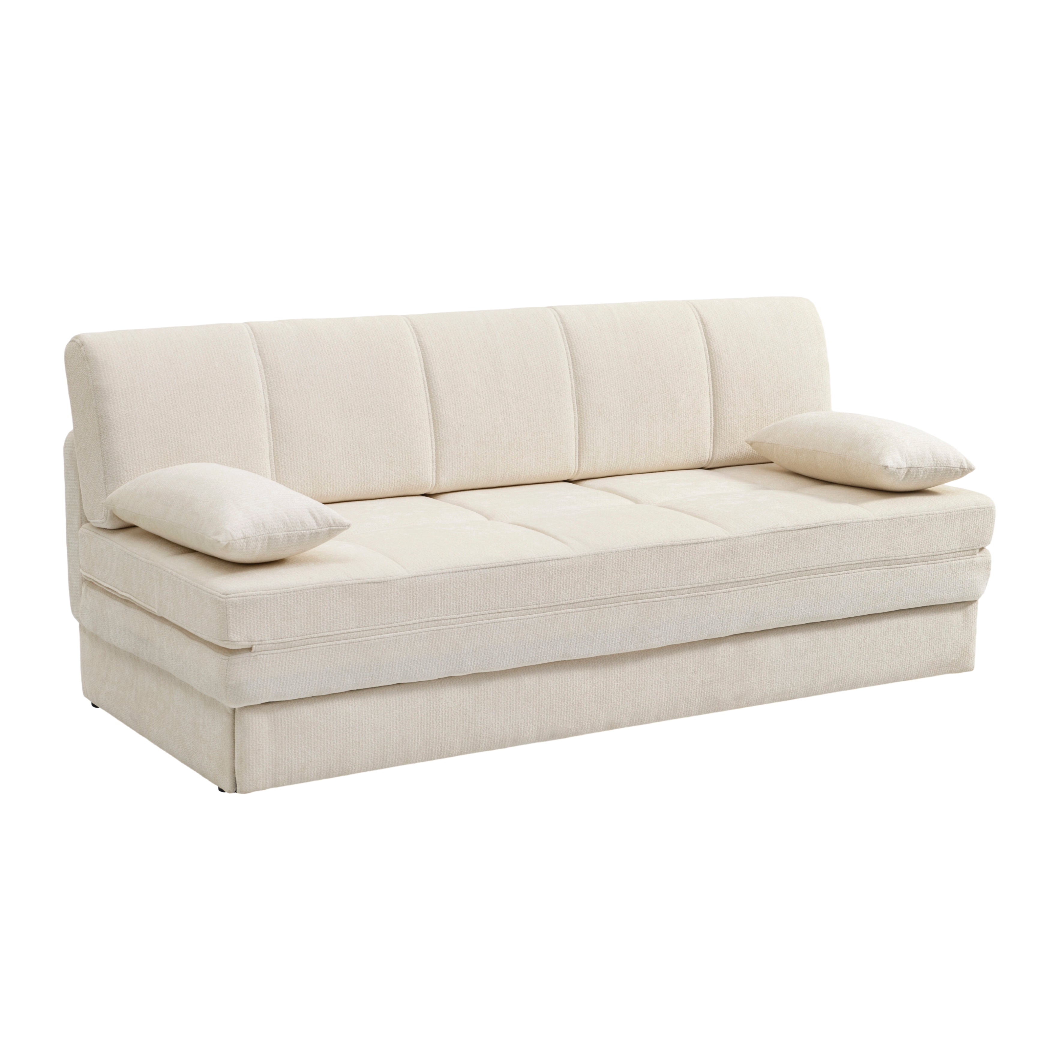 LUMA Upholstered Modular Sofa Bench – Beige