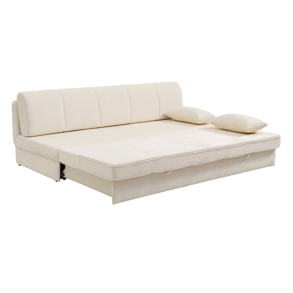 LUMA Upholstered Modular Sofa Bench – Beige