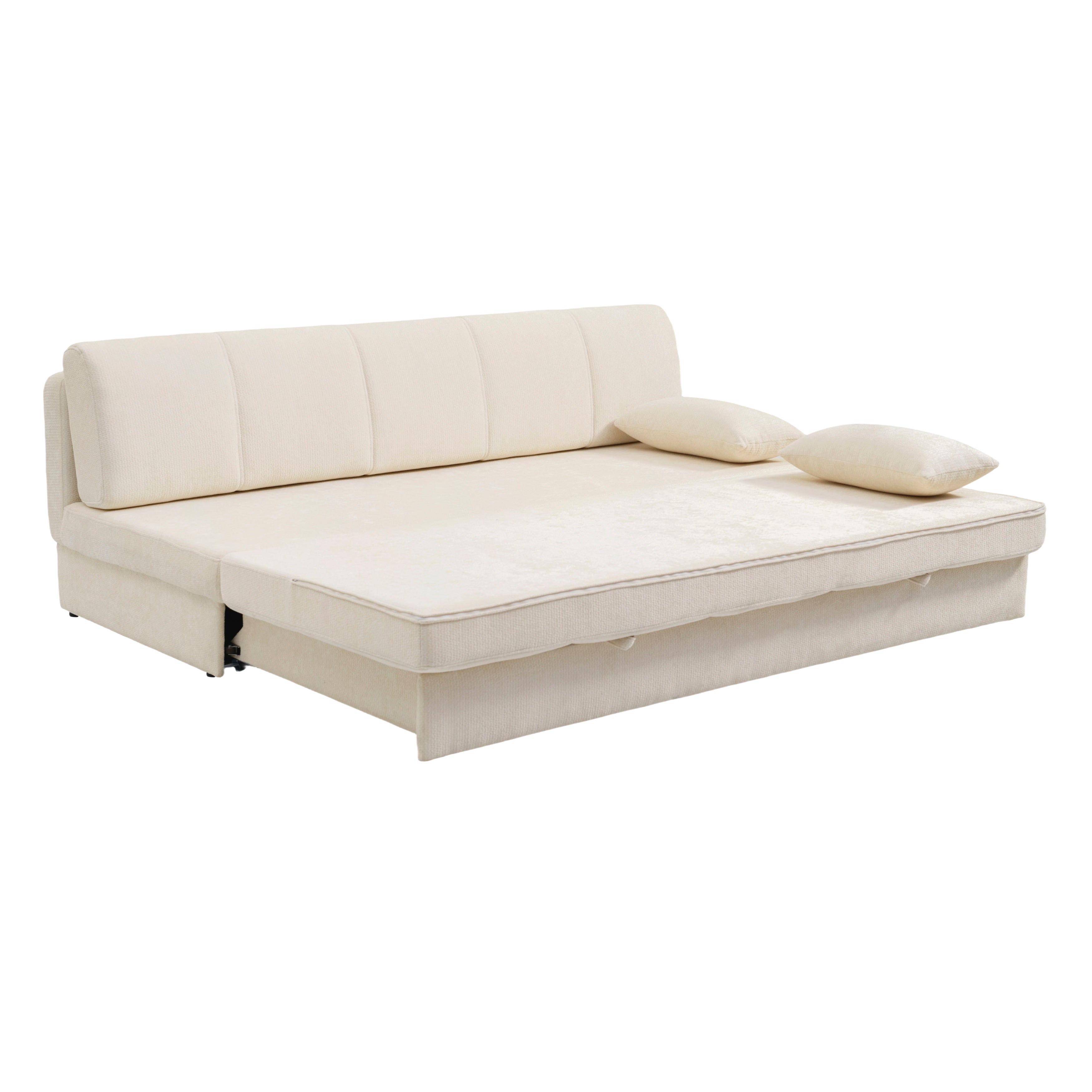 LUMA Upholstered Modular Sofa Bench – Beige