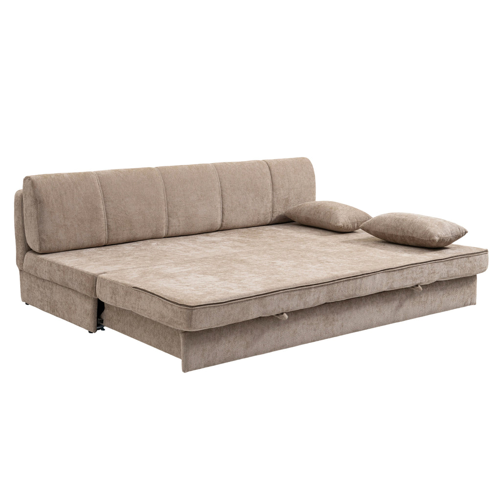 LUMA Upholstered Modular Sofa Bench – Brown