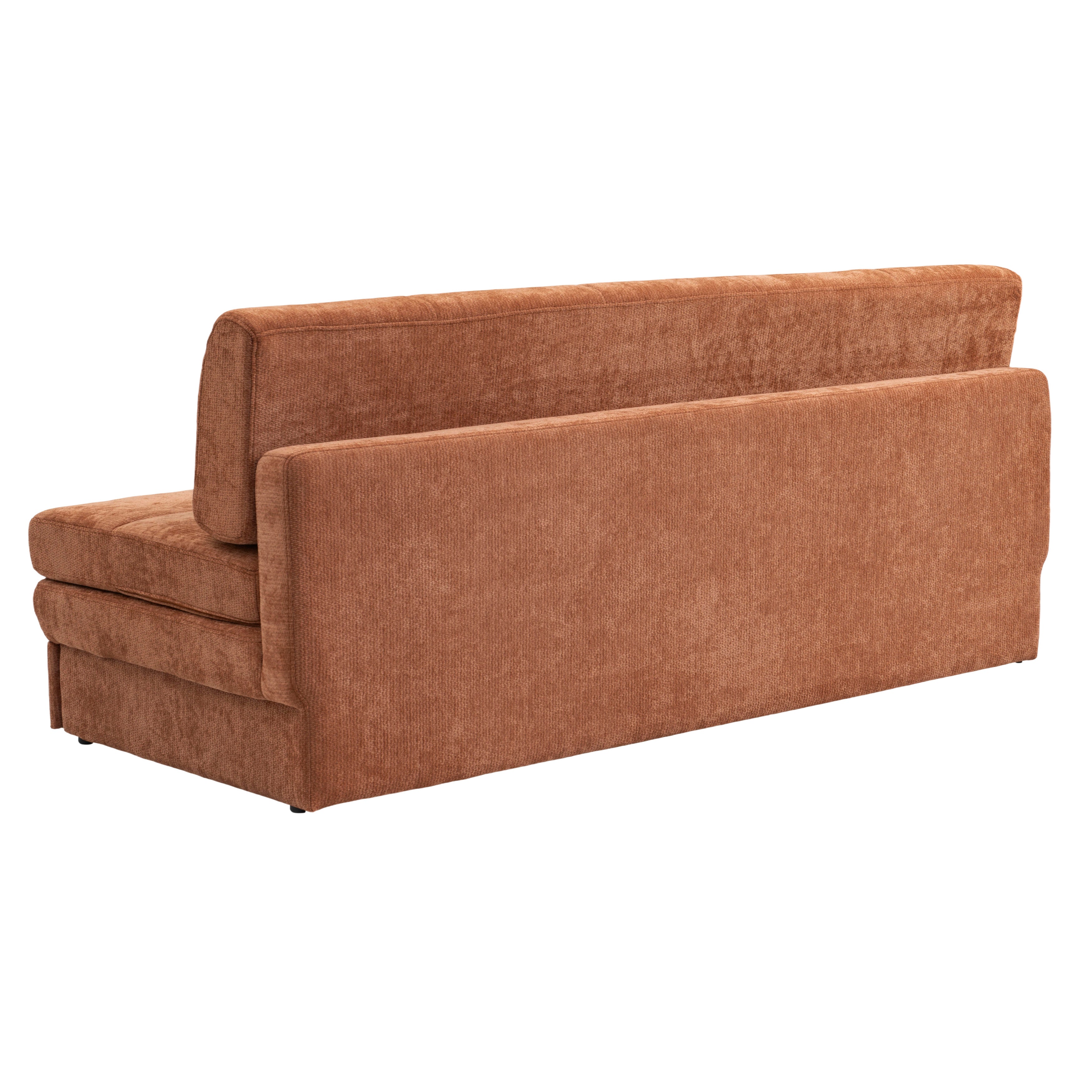 LUMA Upholstered Modular Sofa Bench – Terracotta