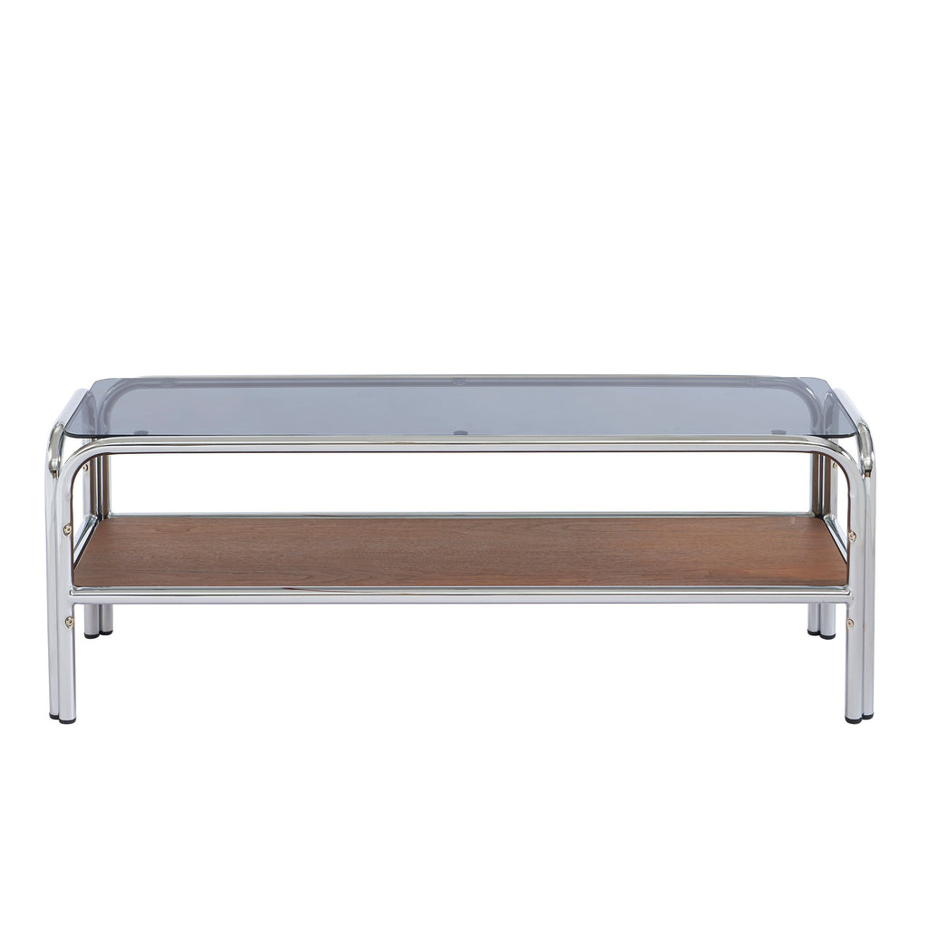 MAGGY Metal TV Stand with Storage – Black