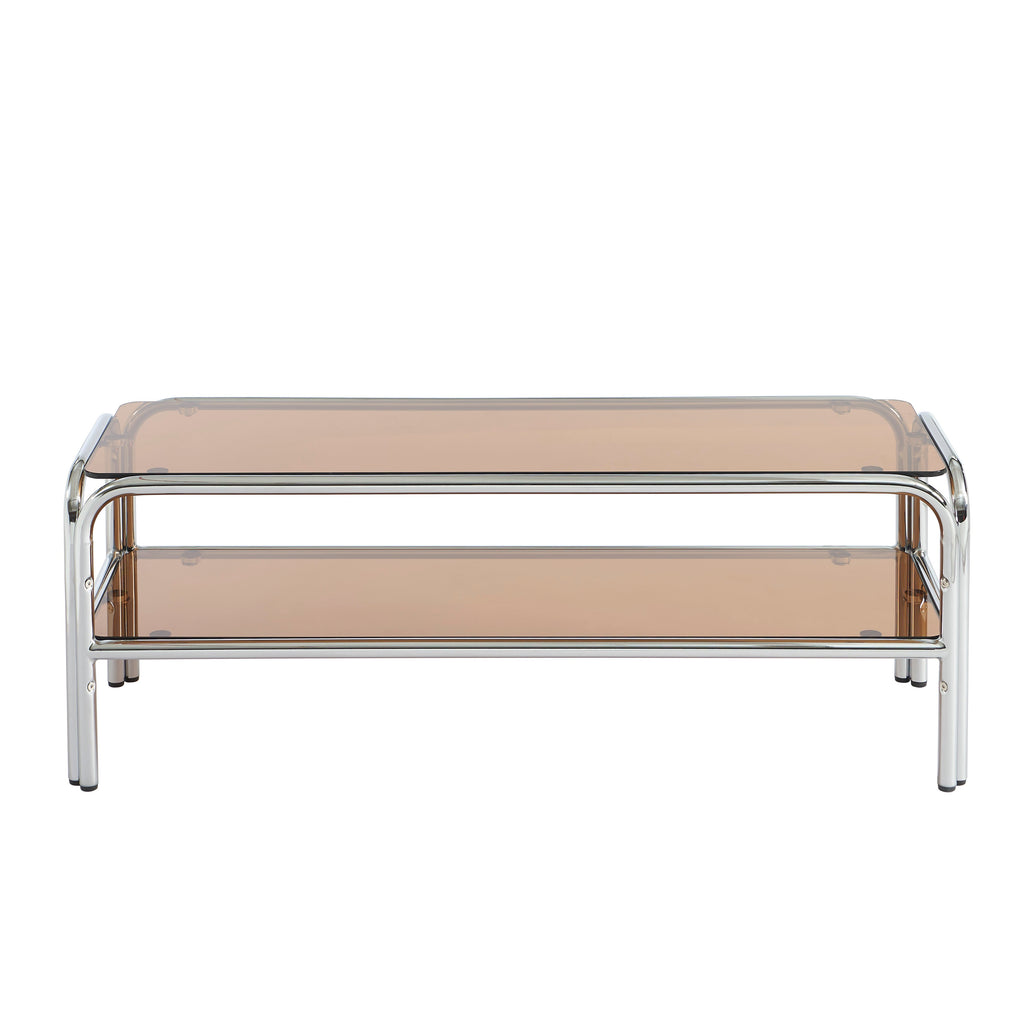 MAGGY Metal TV Stand with Storage – Orange