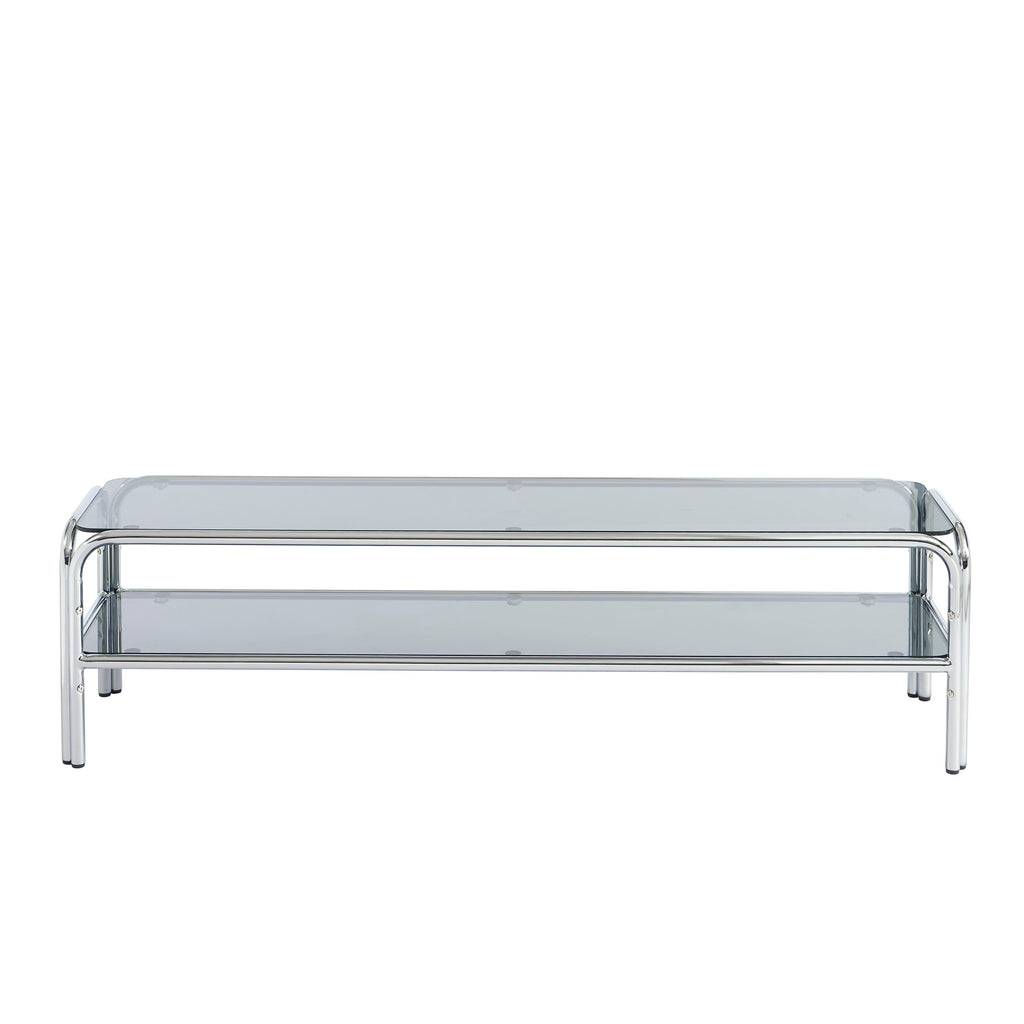 MAGGY Metal TV Stand with Storage – Black