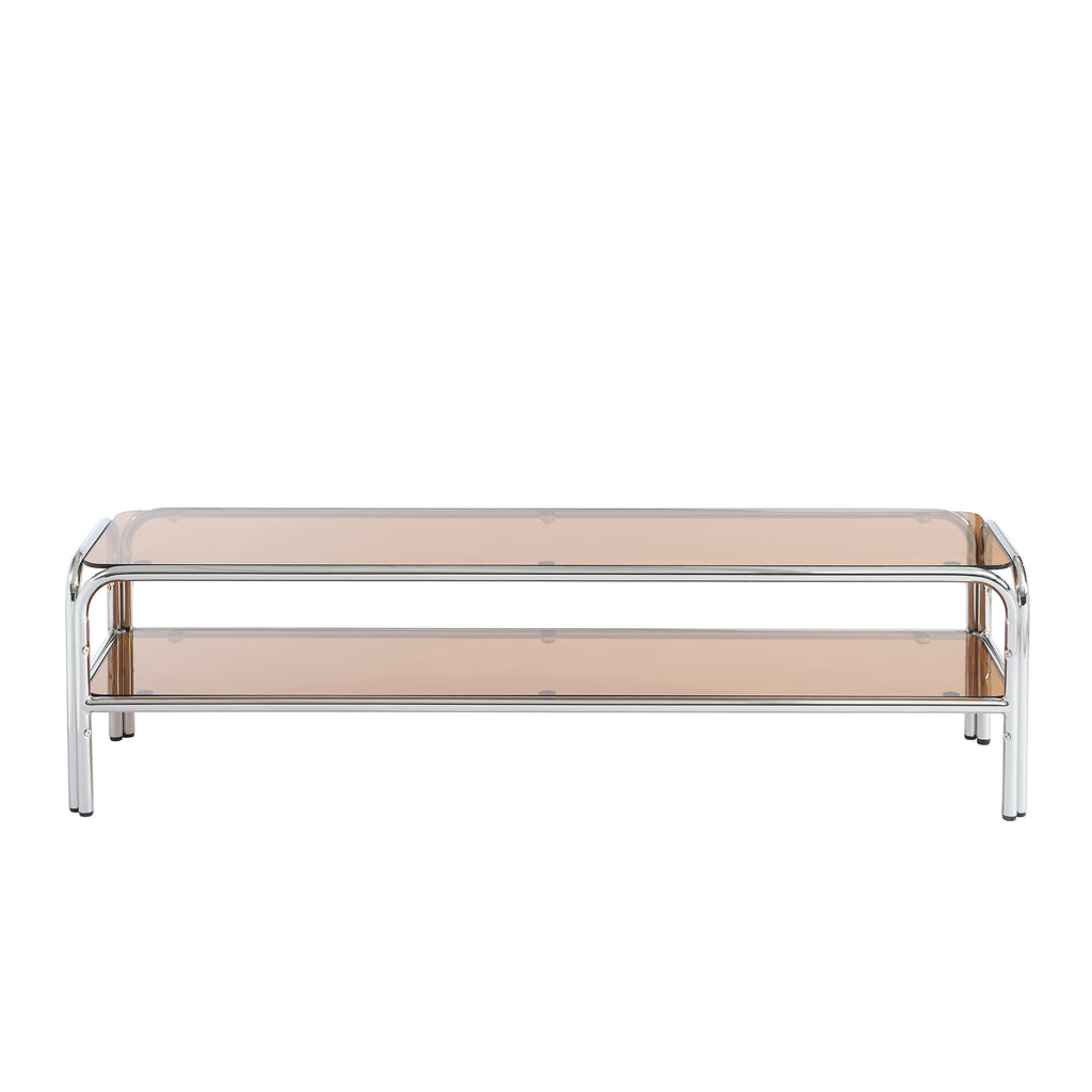 MAGGY Large Metal TV Stand - Orange
