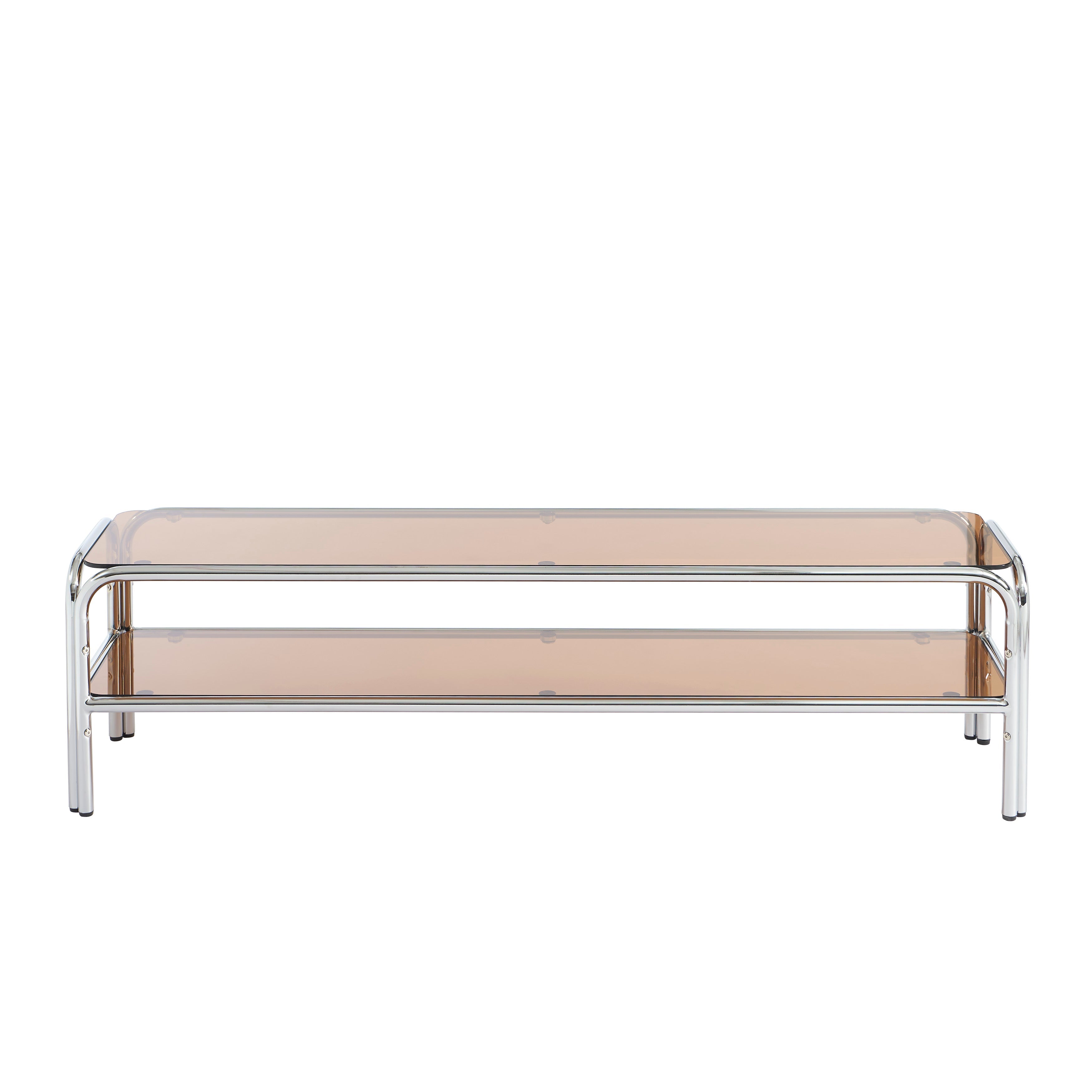 MAGGY Metal TV Stand with Storage – Orange