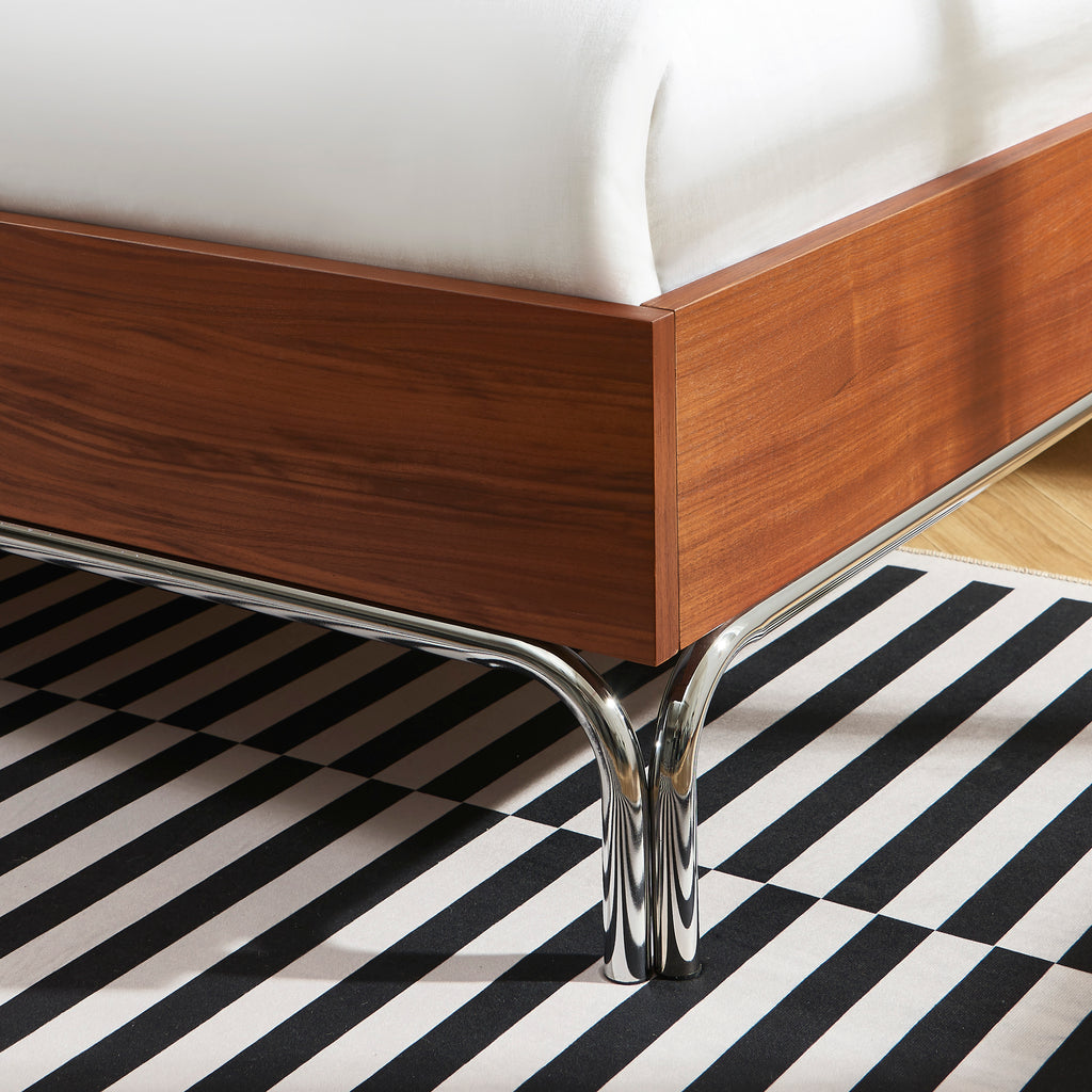 MAGGY Storage Bed 160cm – Walnut