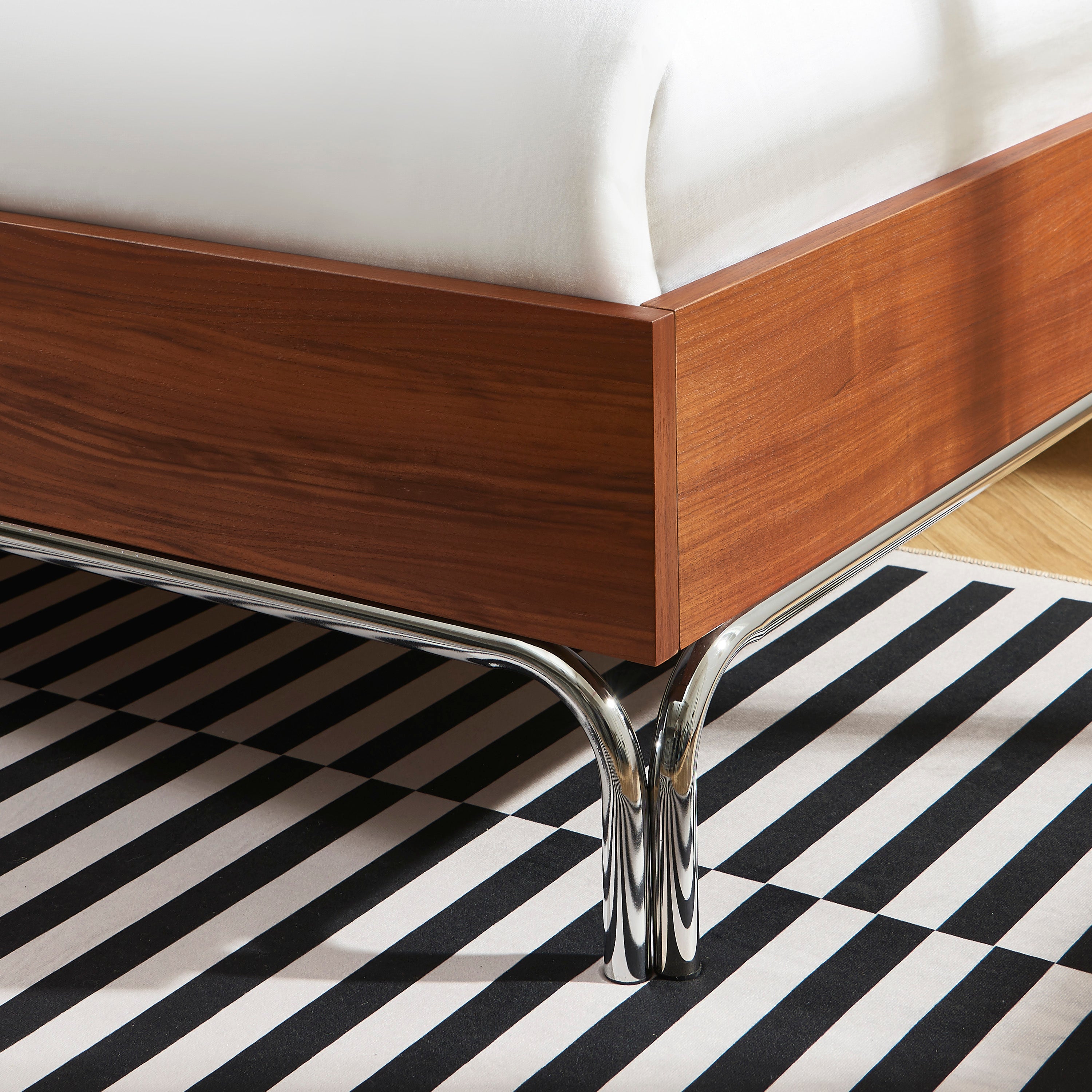 MAGGY Storage Bed 160cm – Walnut