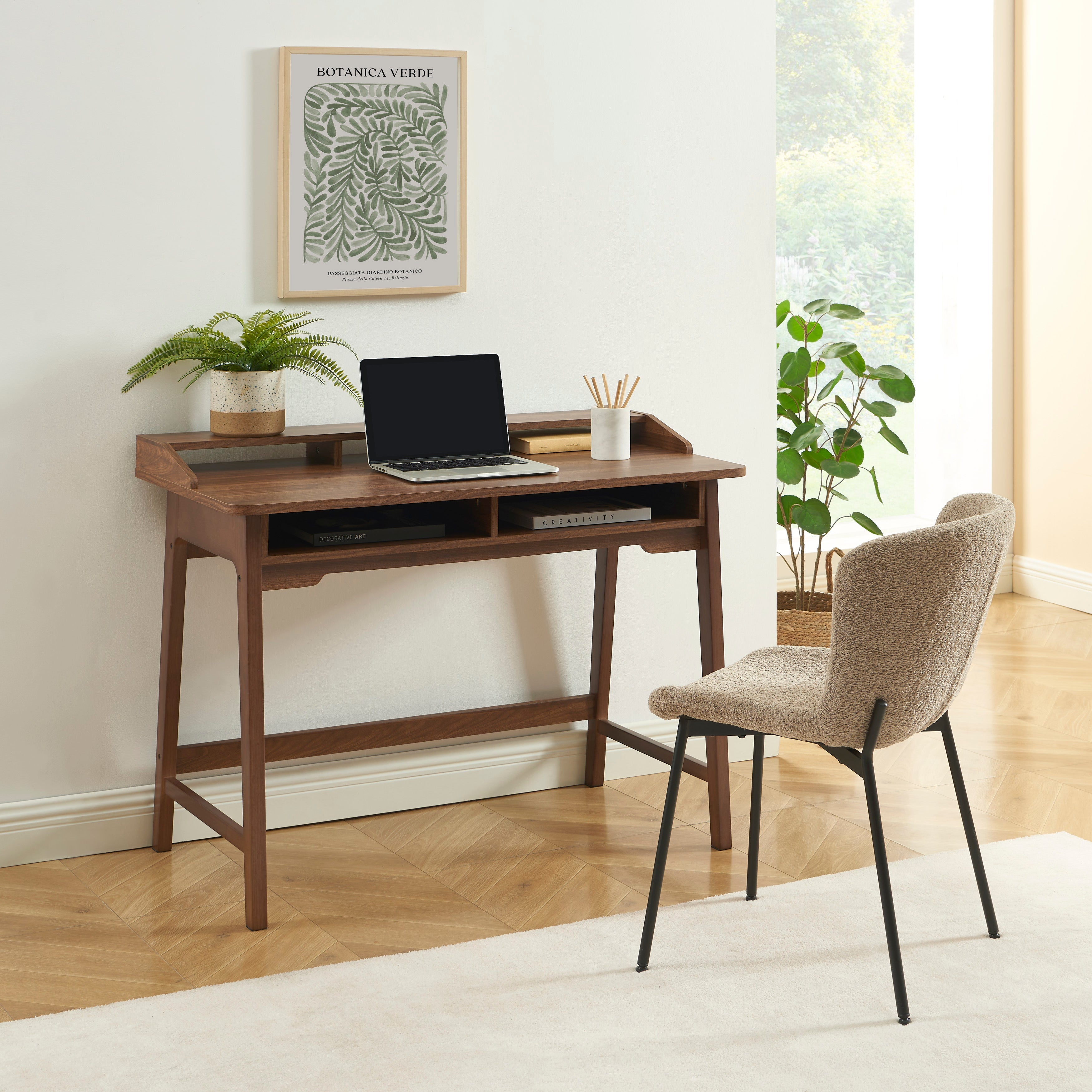 MAIA Modern Home Office Desk – Walnut
