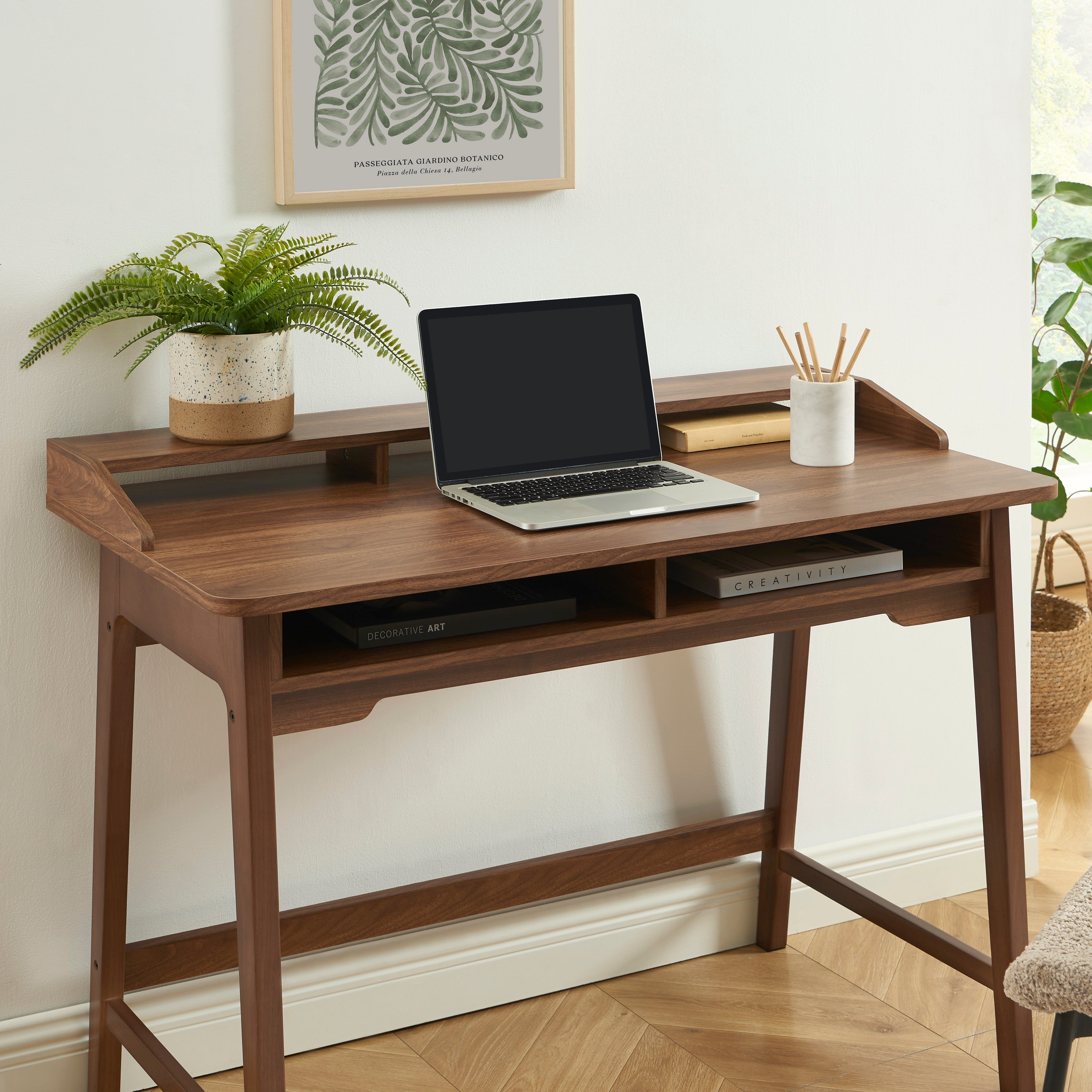 MAIA Modern Home Office Desk – Walnut