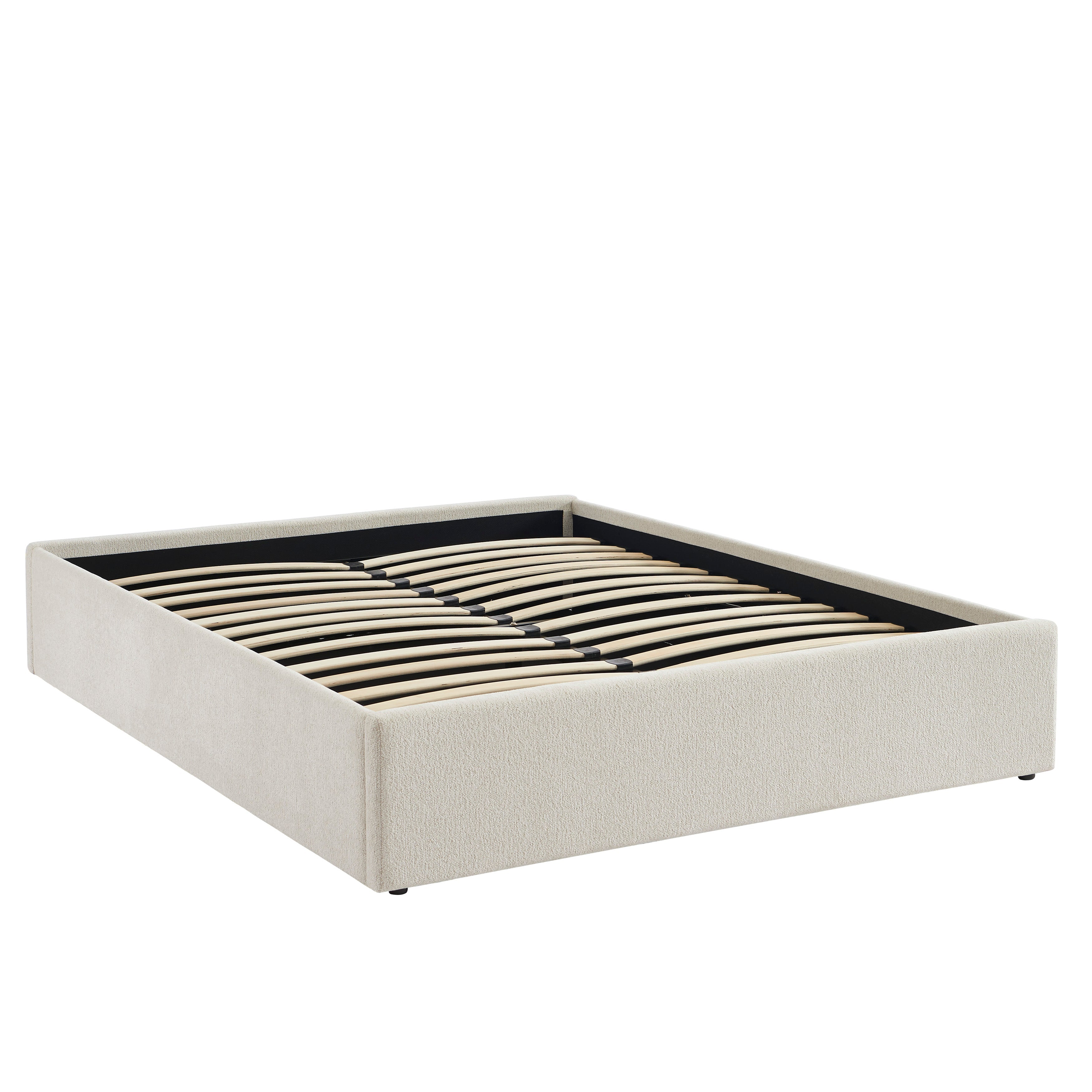 MARCY Upholstered Storage Bed with Slatted Base