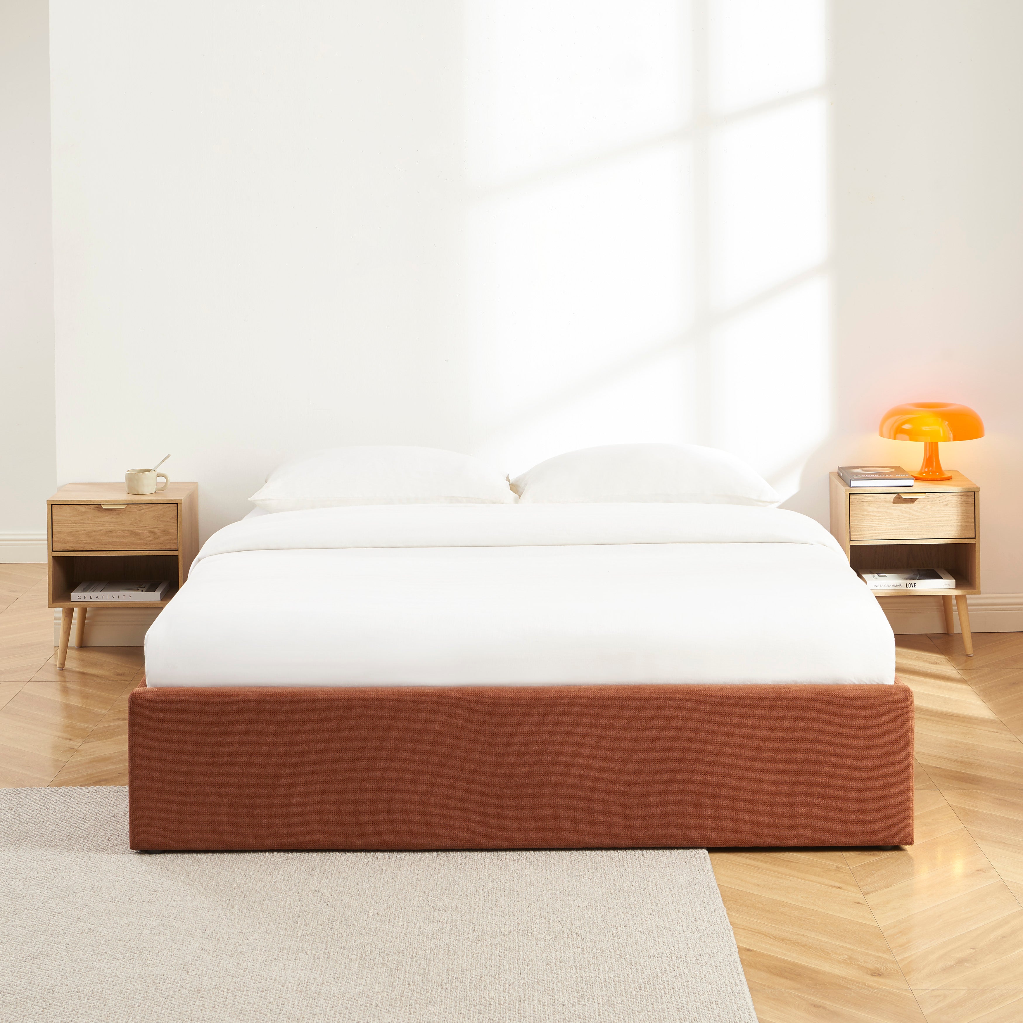 MARCY Storage Bed Chenille 63*79 - Terracotta