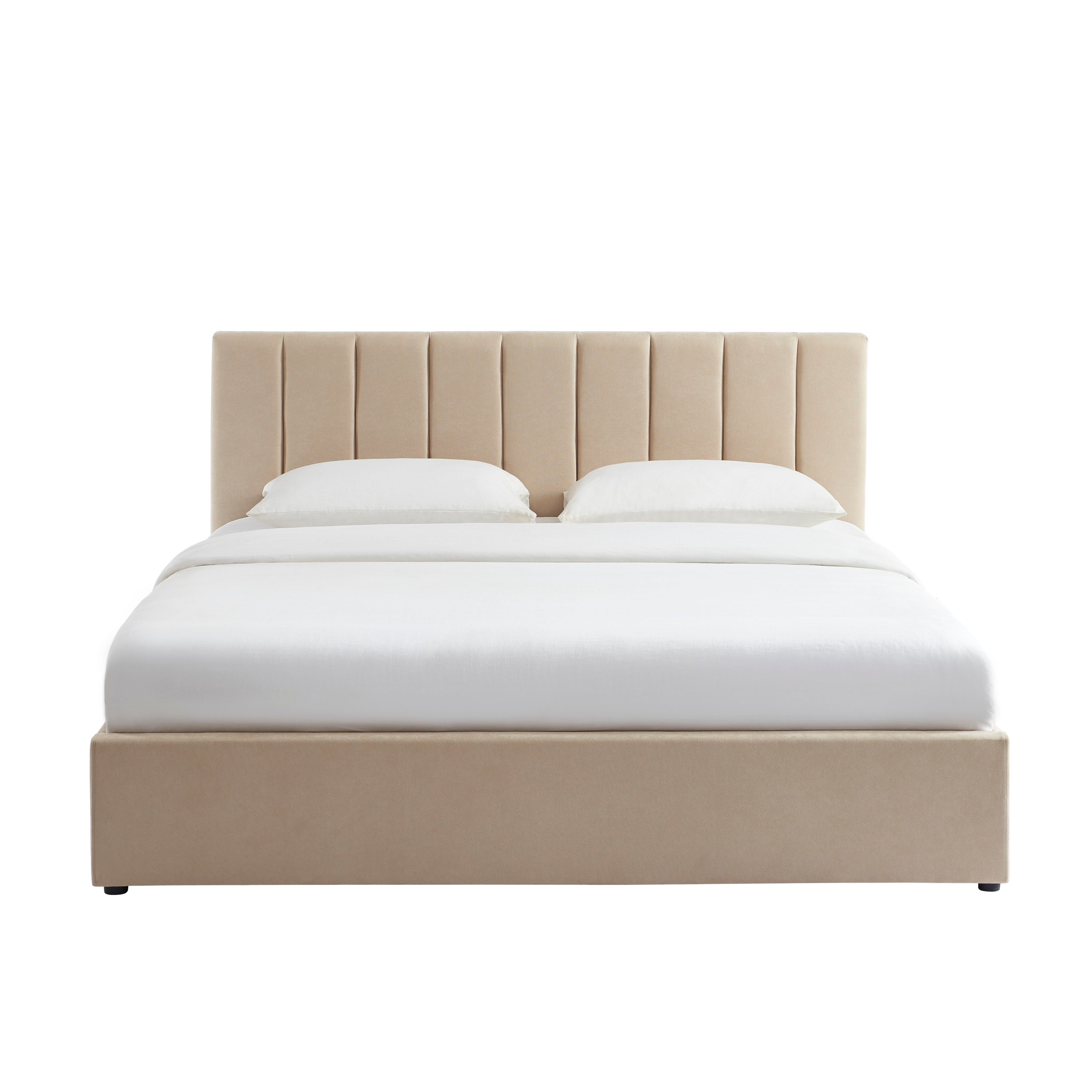 MARIUS Storage Bed Beige - 71" x 79"