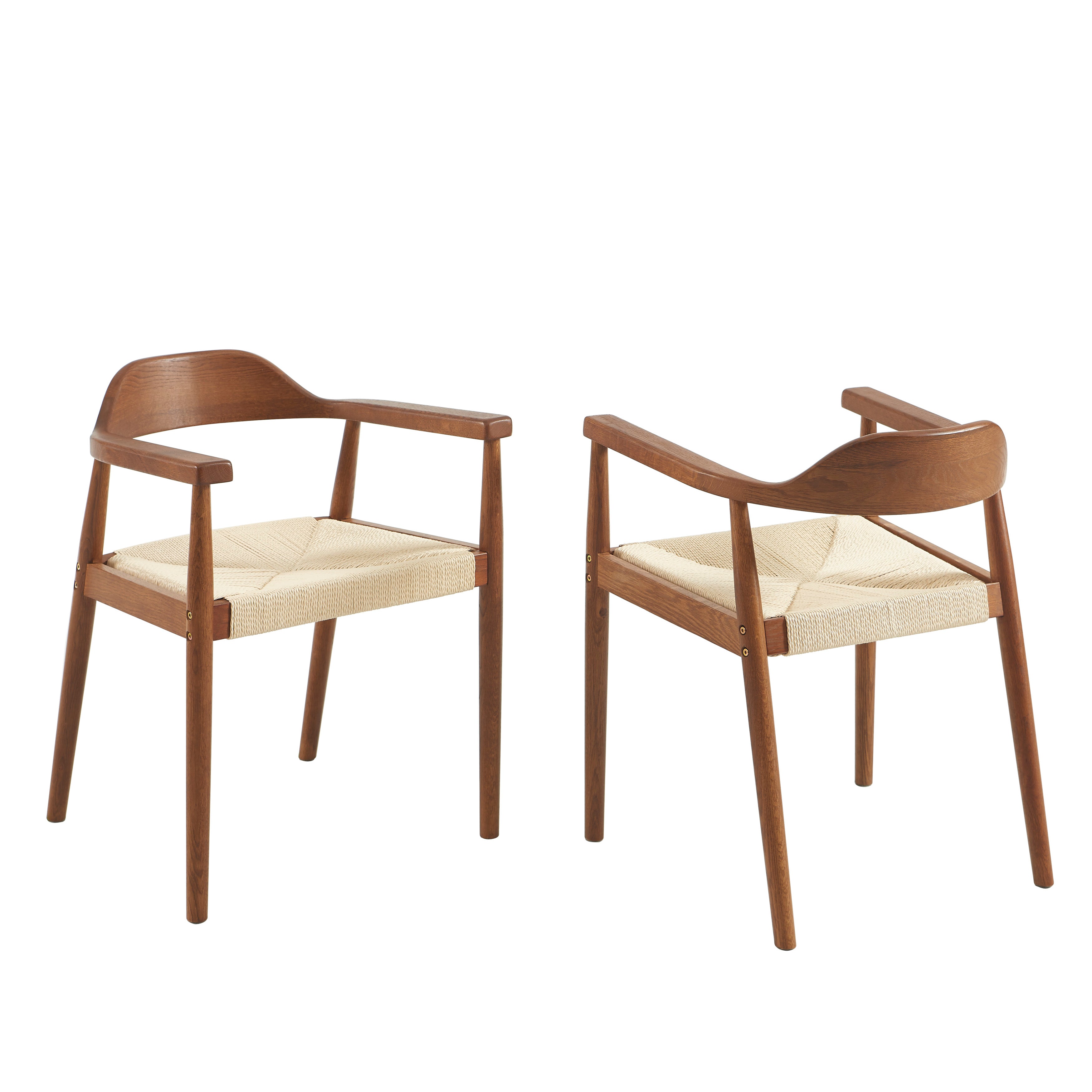 MARTIE Dining Chair Set - Dark Wood