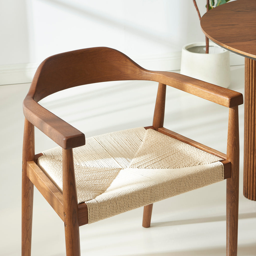 MARTIE Dining Chair Set - Dark Wood
