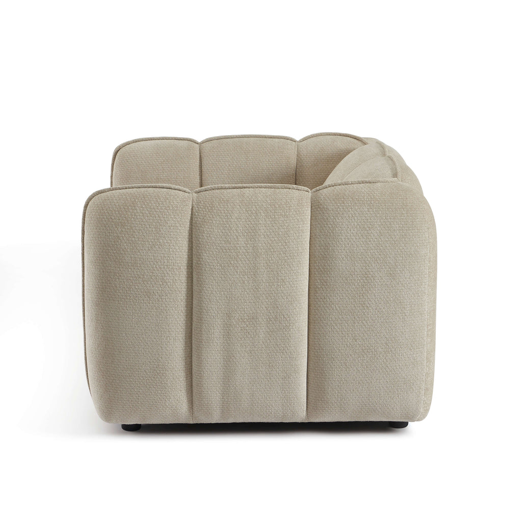MATILDA 41'' Armchair 1-Seater Chenille - Beige