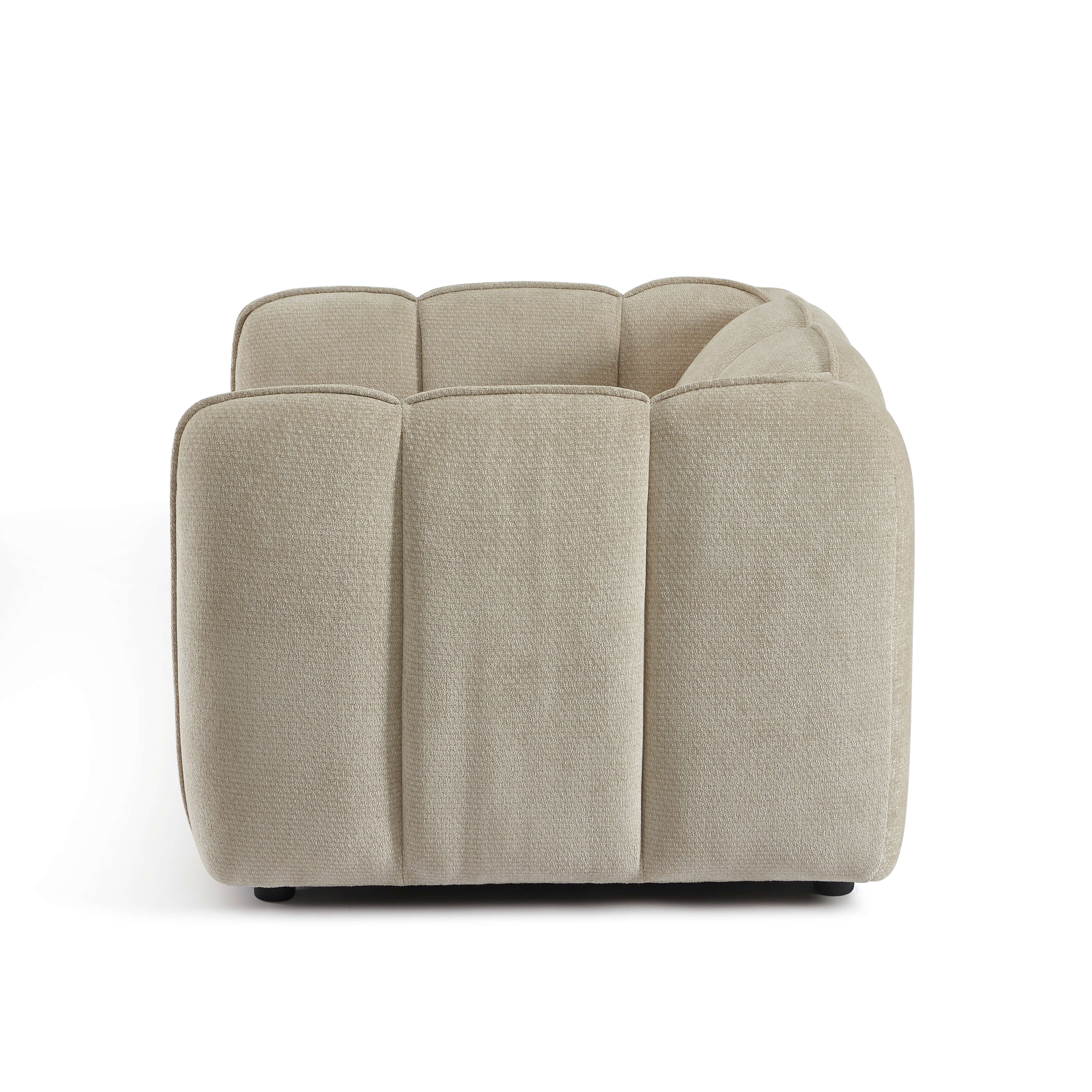 MATILDA 41'' Armchair 1-Seater Chenille - Beige