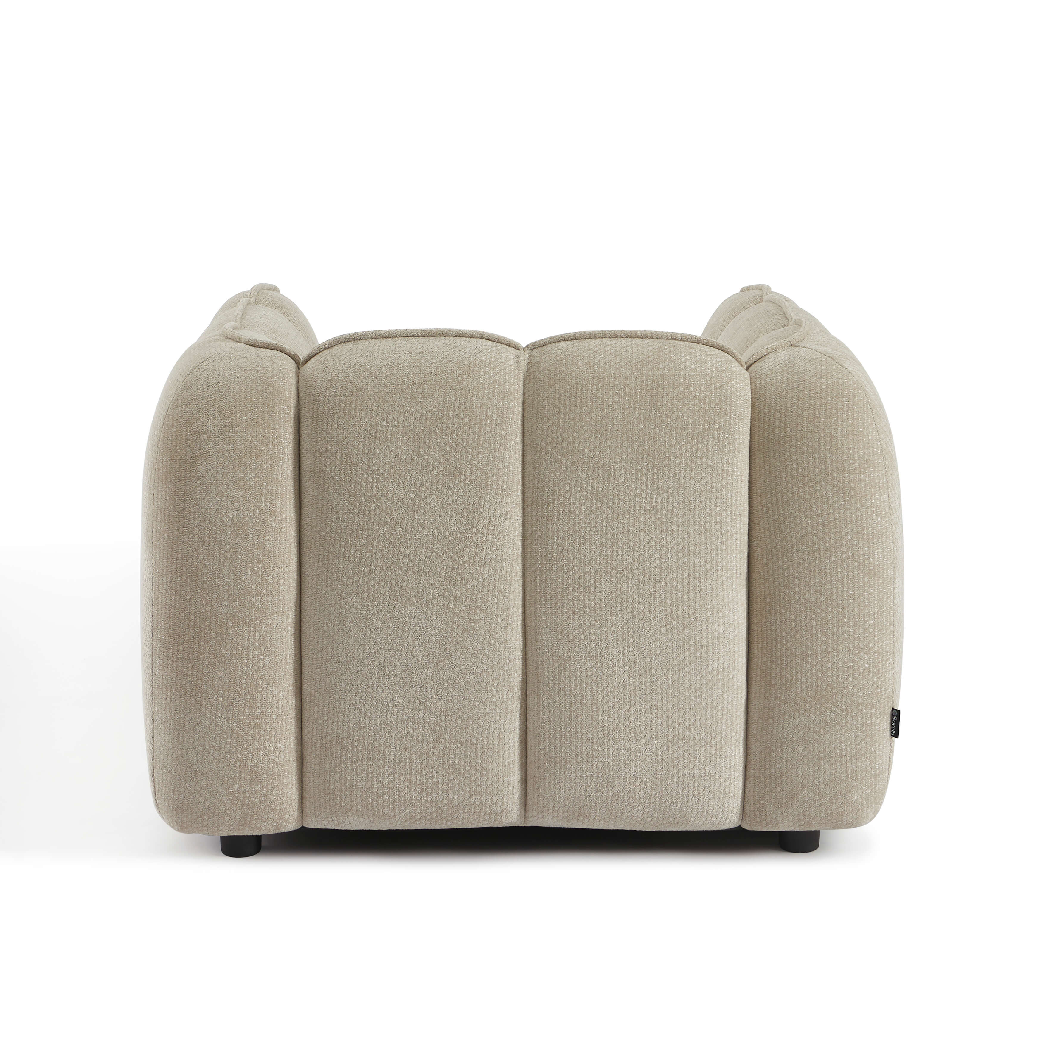 MATILDA 41'' Armchair 1-Seater Chenille - Beige