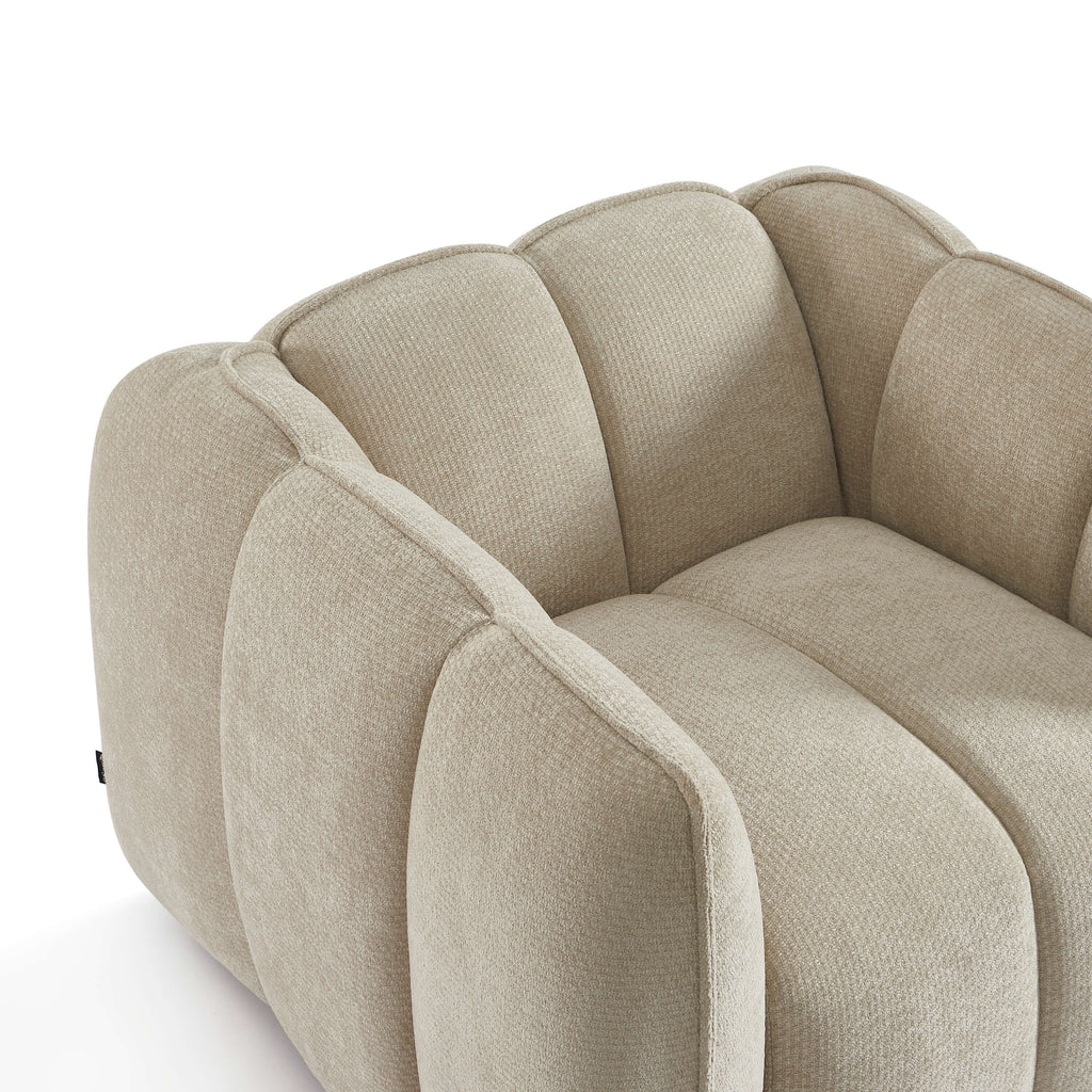 MATILDA 41'' Armchair 1-Seater Chenille - Beige