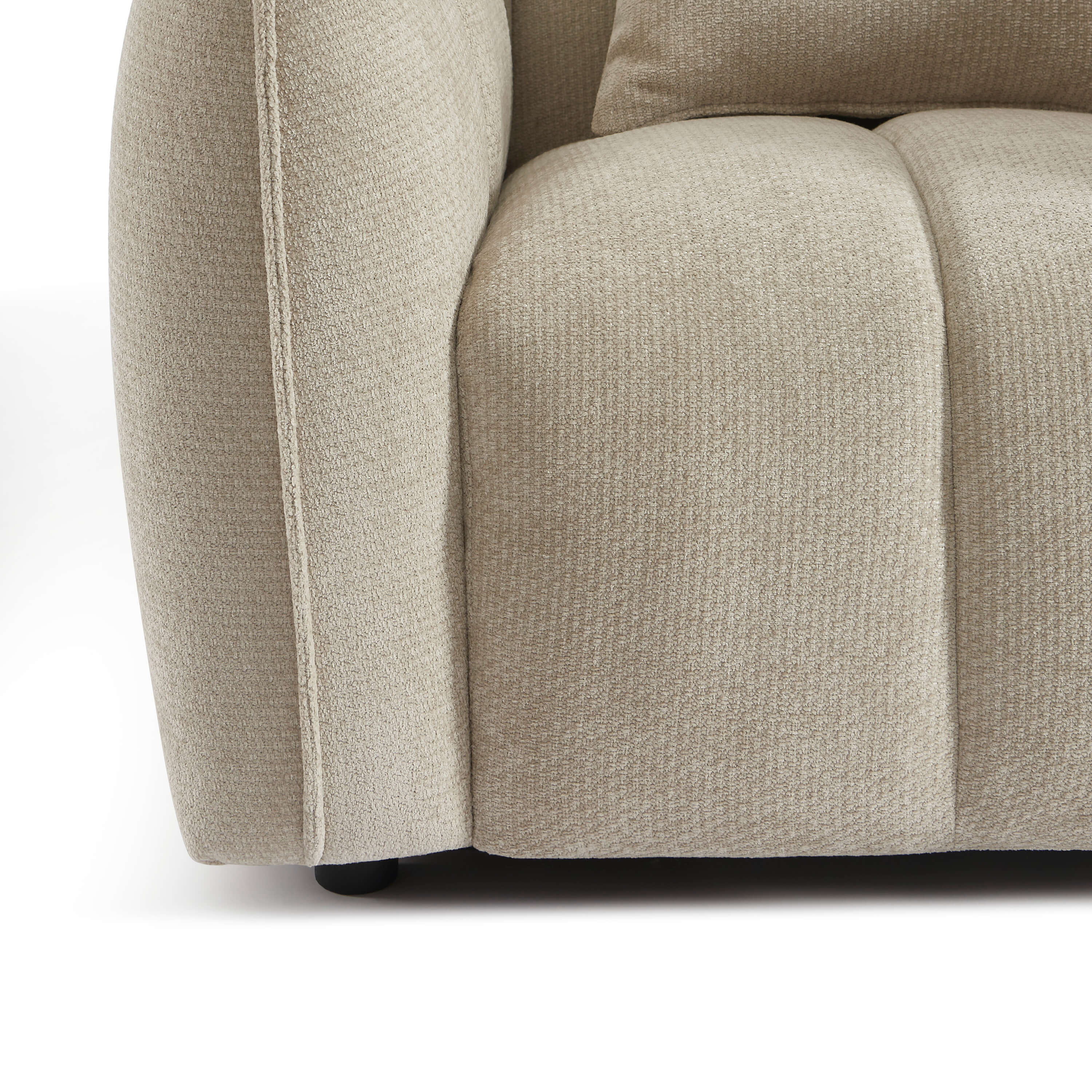 MATILDA 41'' Armchair 1-Seater Chenille - Beige