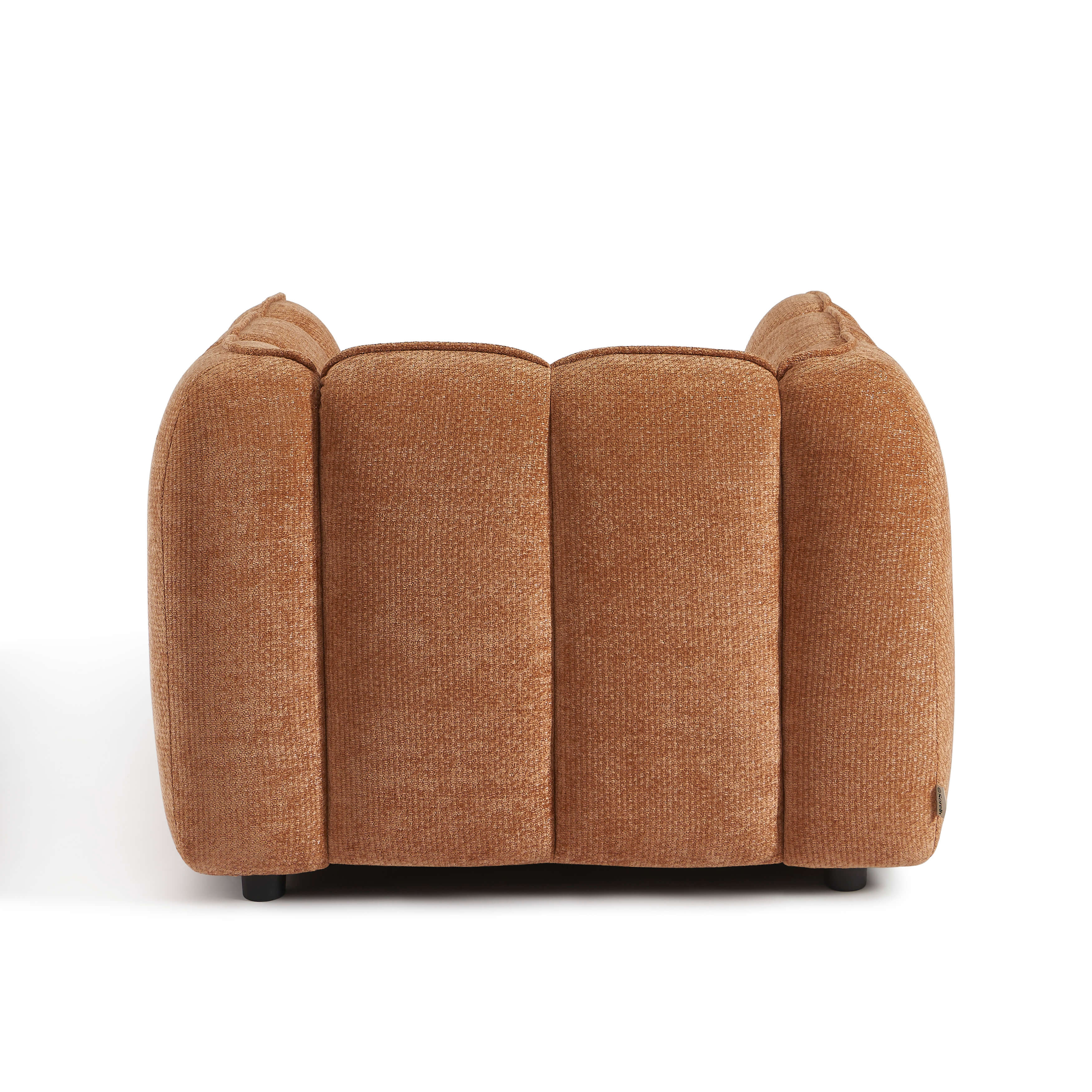 MATILDA 41'' Armchair 1-Seater Chenille - Terracotta